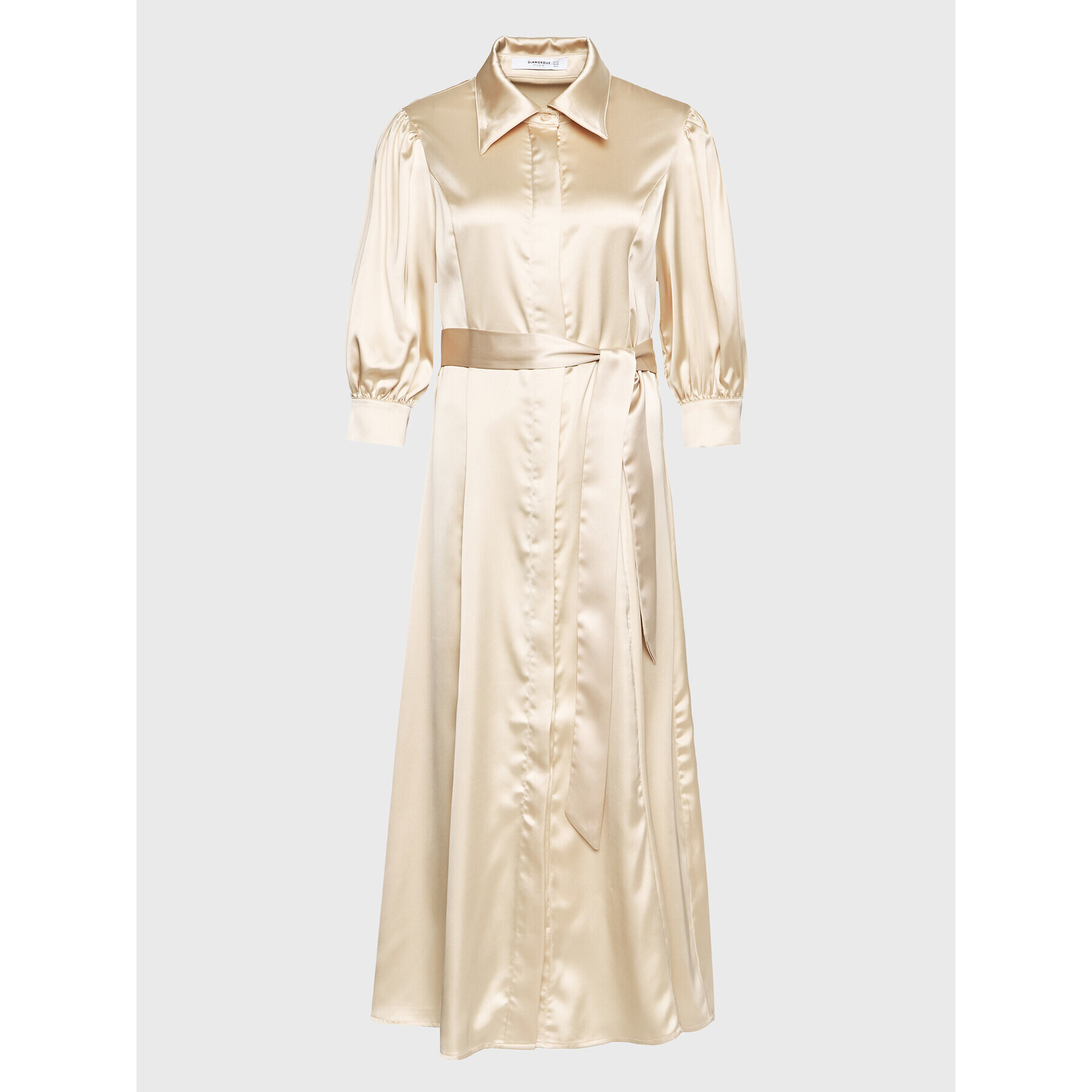 Glamorous Рокля тип риза GS0470 Бежов Regular Fit - Pepit.bg