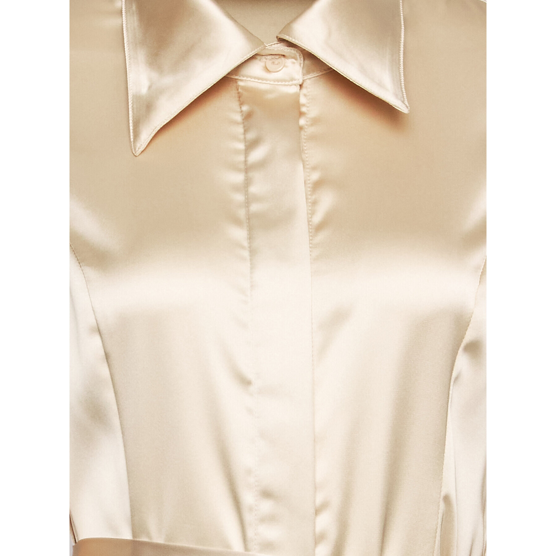 Glamorous Рокля тип риза GS0470 Бежов Regular Fit - Pepit.bg