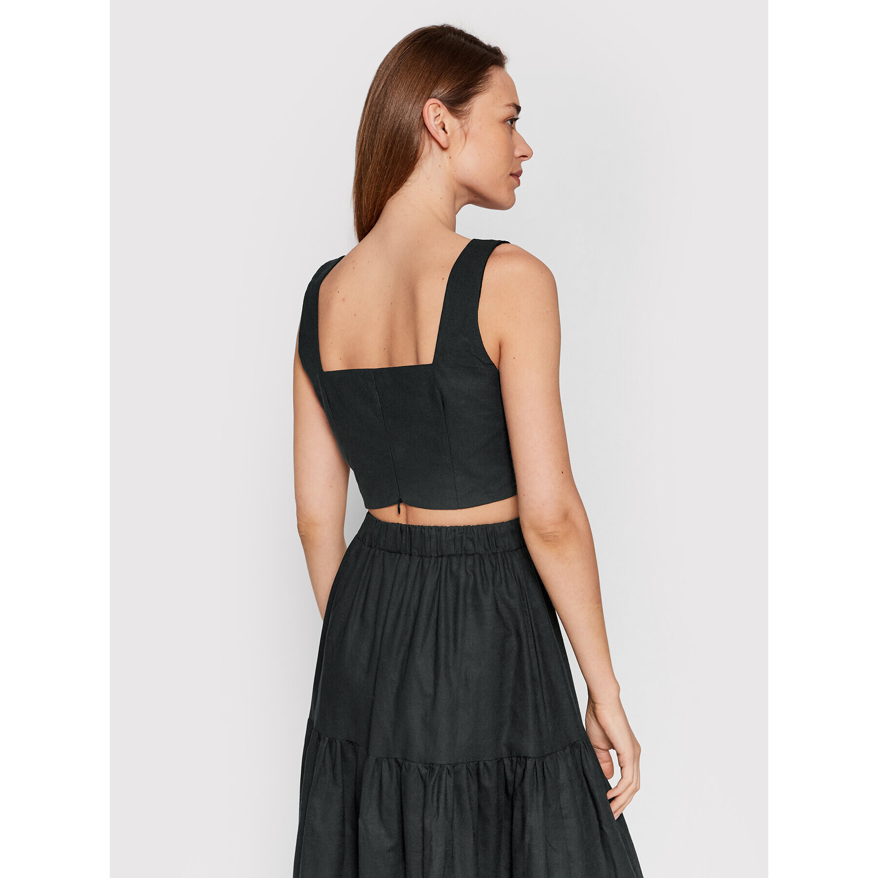 Glamorous топ AN4214 Черен Slim Fit - Pepit.bg