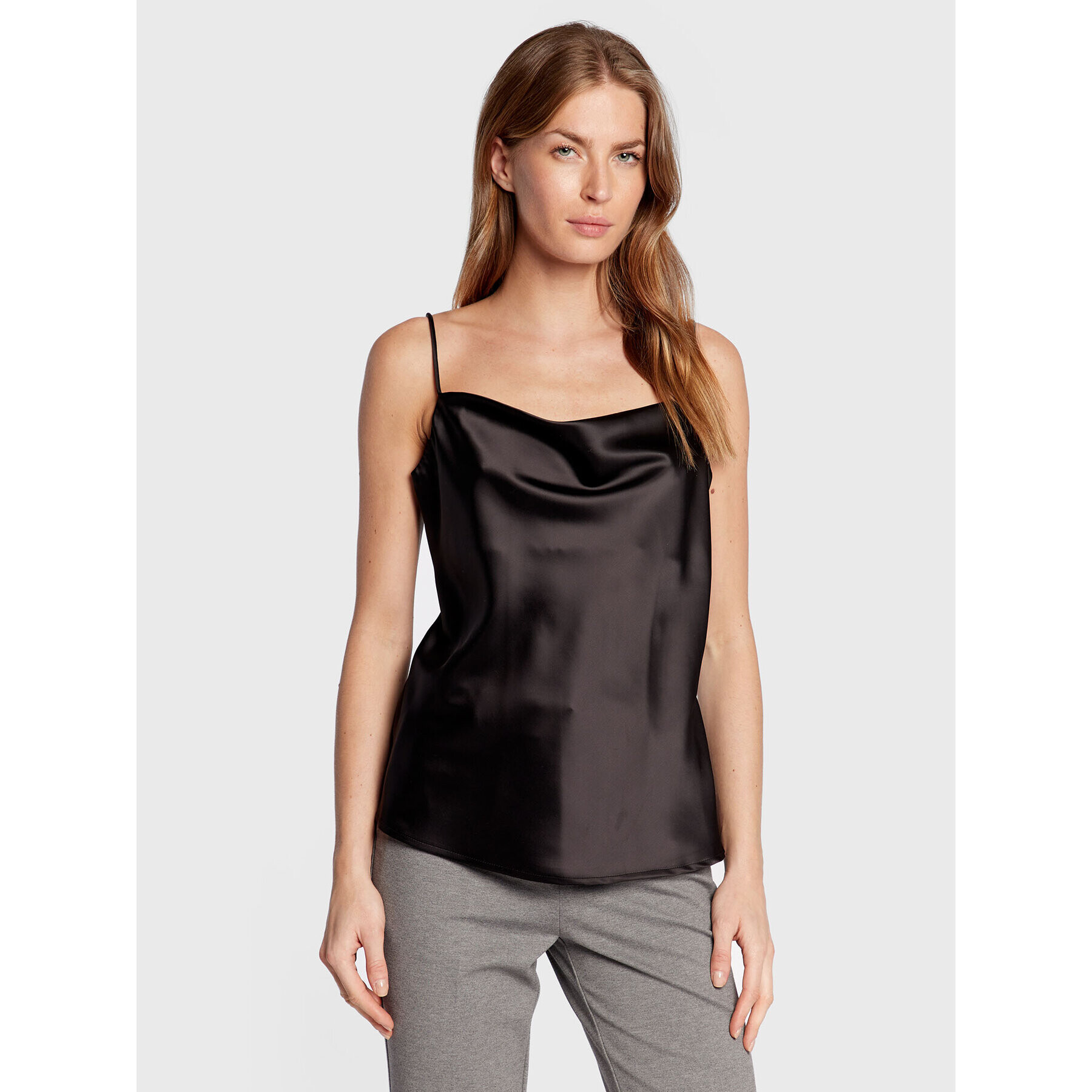 Glamorous топ GS0188 Черен Regular Fit - Pepit.bg