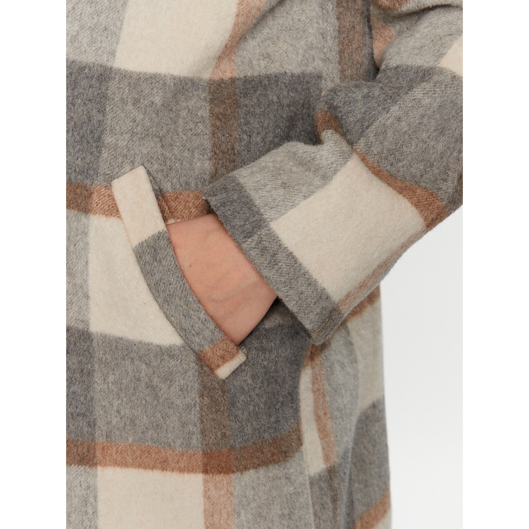 Glamorous Вълнено палто KA6826 Сив Regular Fit - Pepit.bg