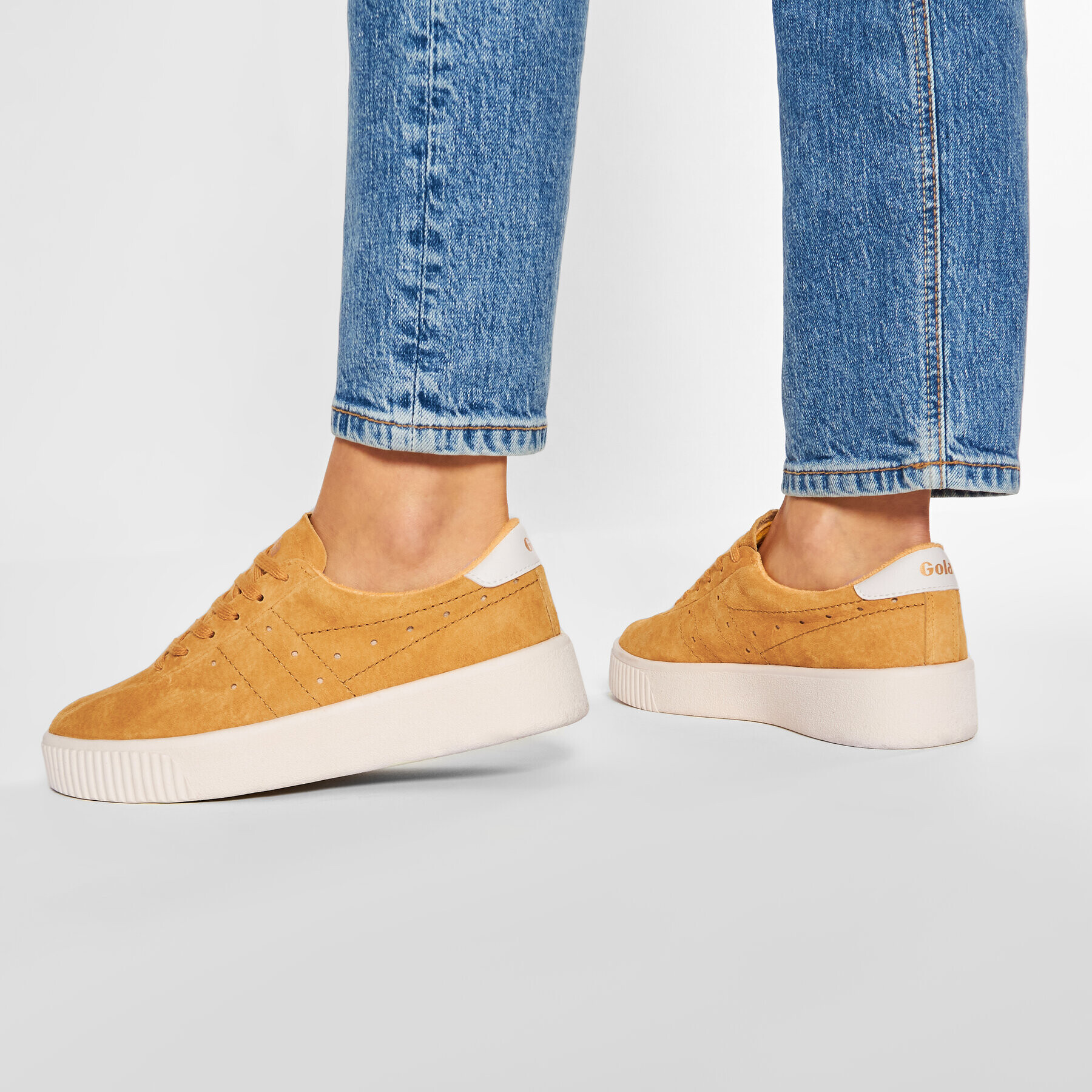 Gola Сникърси Super Court Suede CLB016 Жълт - Pepit.bg