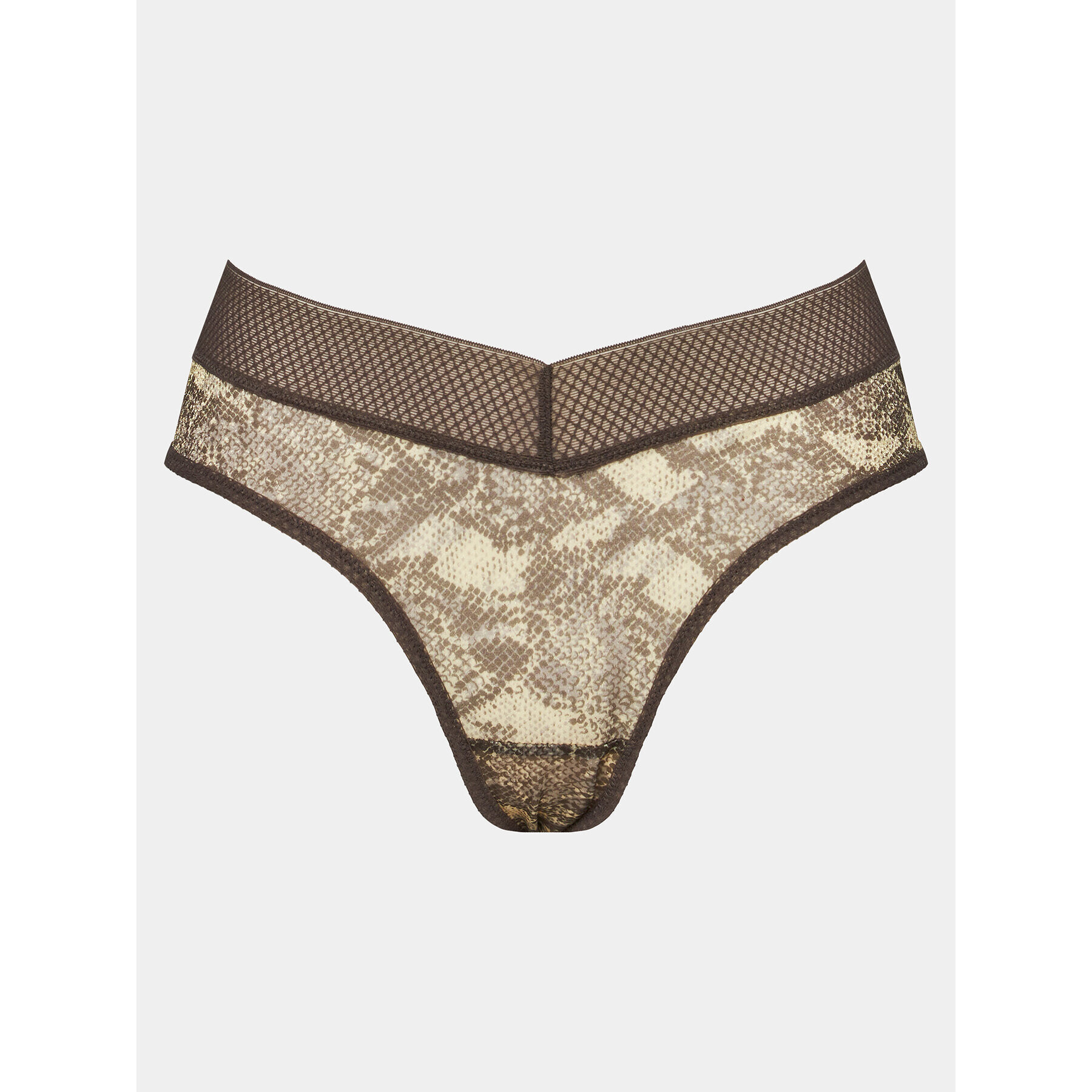 Gossard Дамски бикини тип бразилиана Glossies Snake 13014 Сив - Pepit.bg