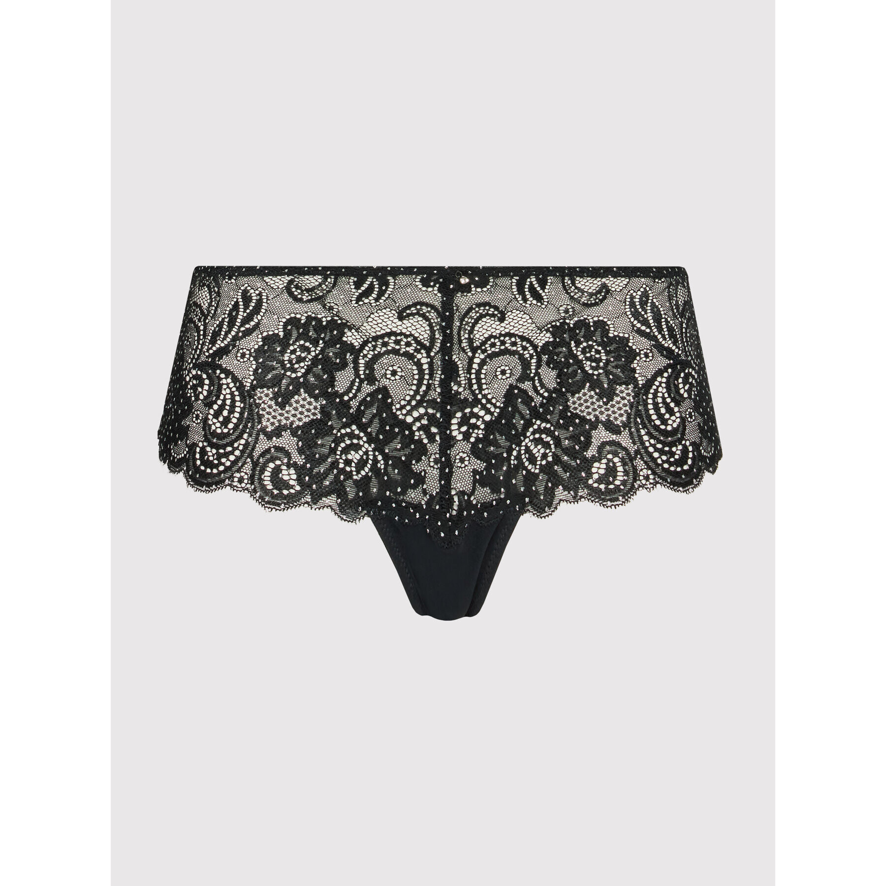 Gossard Класически бикини с висока талия Glitter 17704 Черен - Pepit.bg