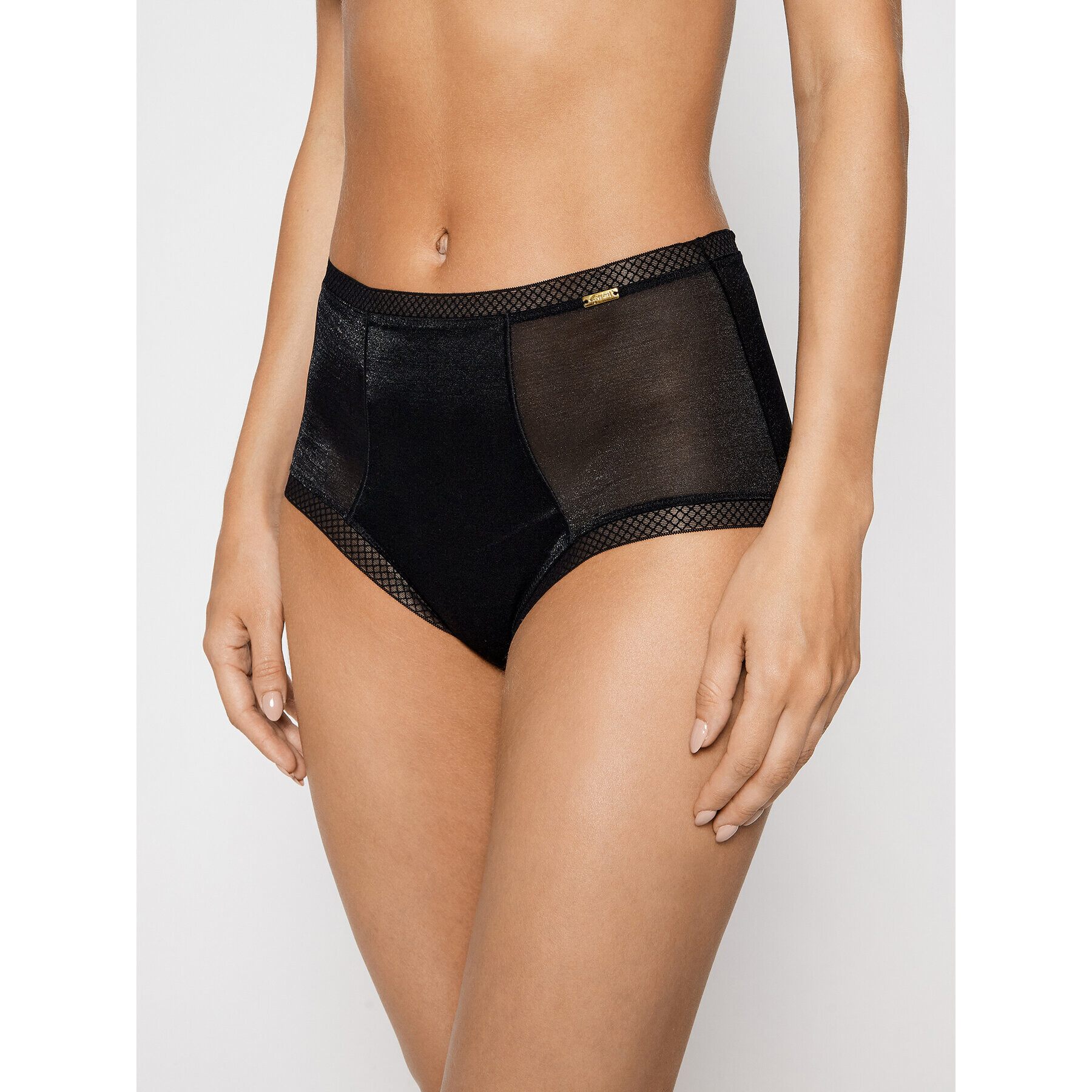 Gossard Класически бикини с висока талия Glossies 6272 Черен - Pepit.bg