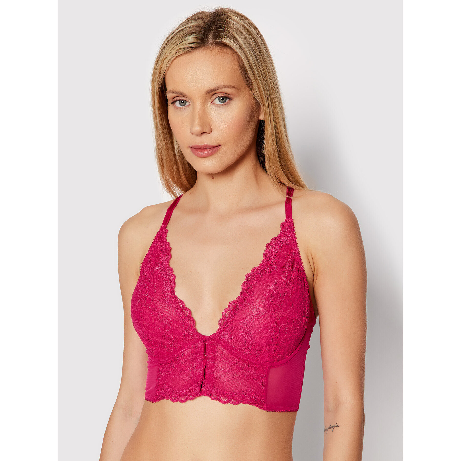 Gossard Сутиен бралет Superboost Deep V 7718 Розов - Pepit.bg