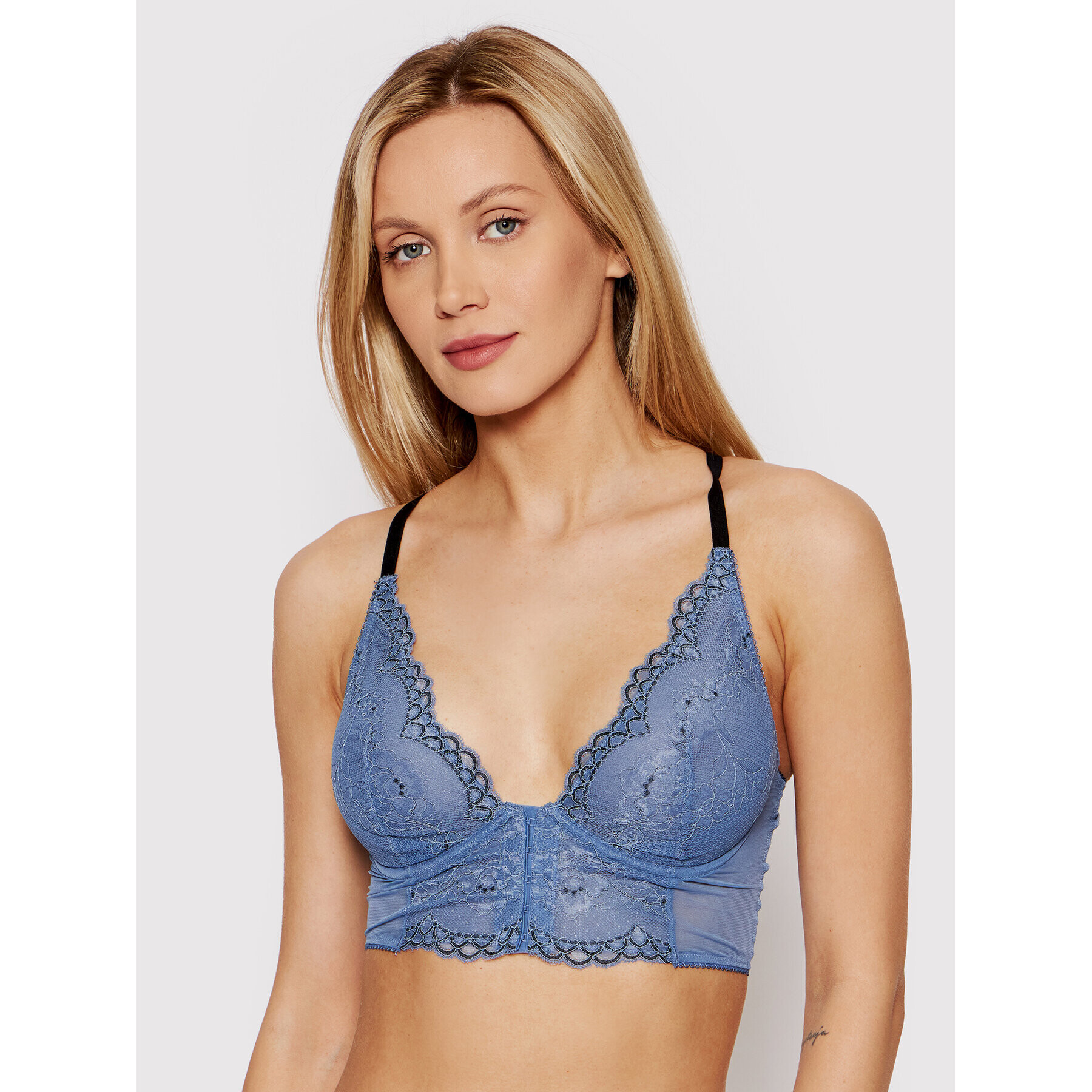 Gossard Сутиен бралет Superboost Deep V 7718 Син - Pepit.bg