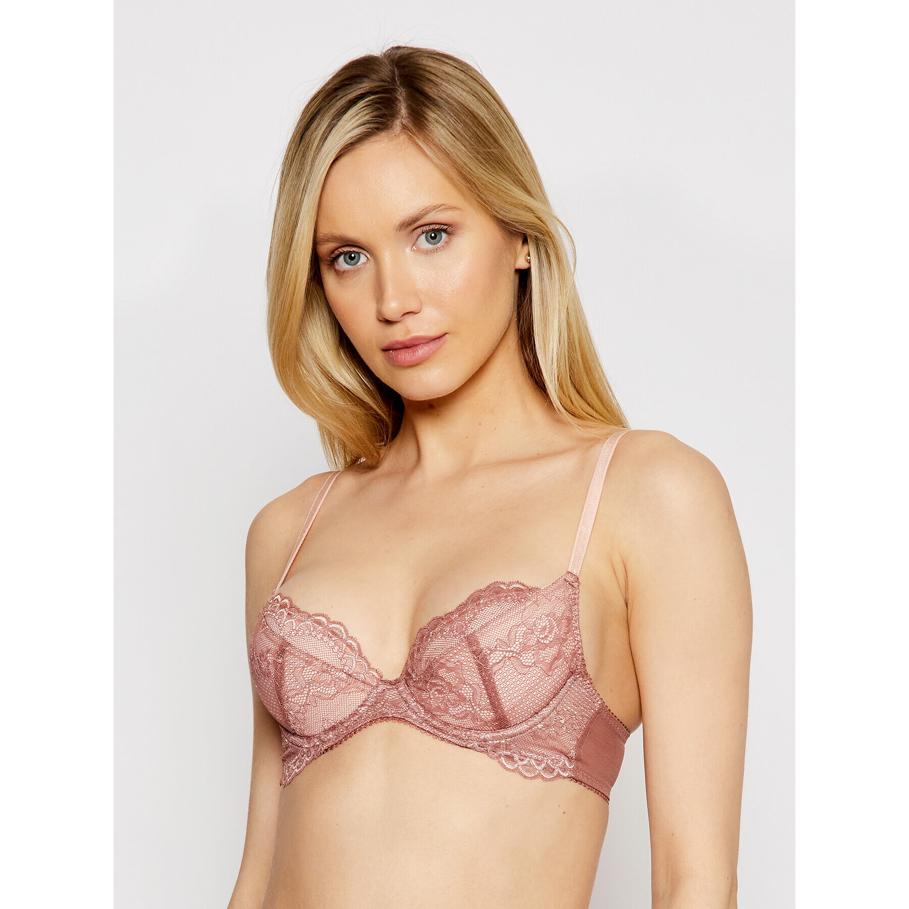 Gossard Сутиен push-up Superboost Lace 7711 Розов - Pepit.bg