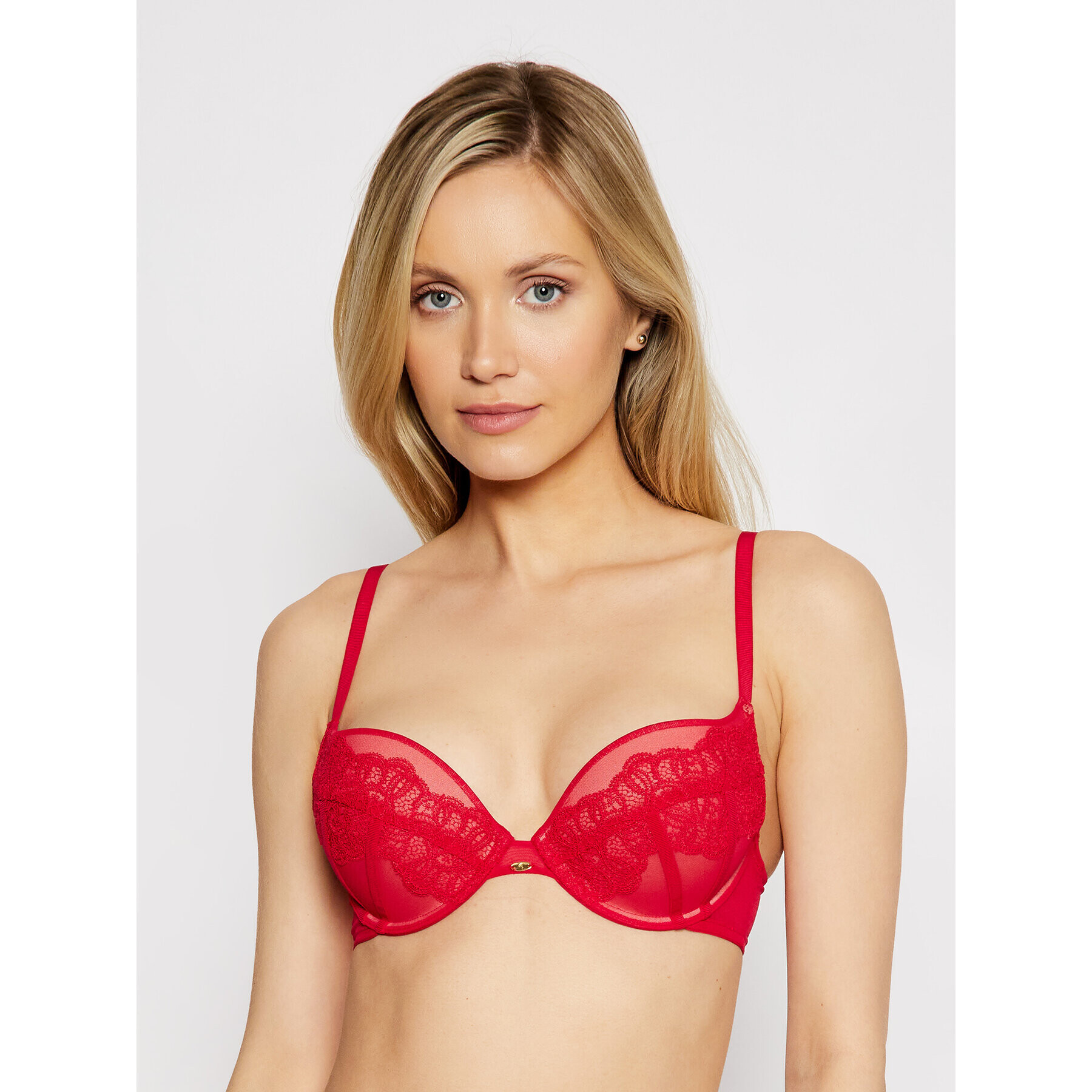 Gossard Сутиен push-up Vip Guipure 17101 Червен - Pepit.bg