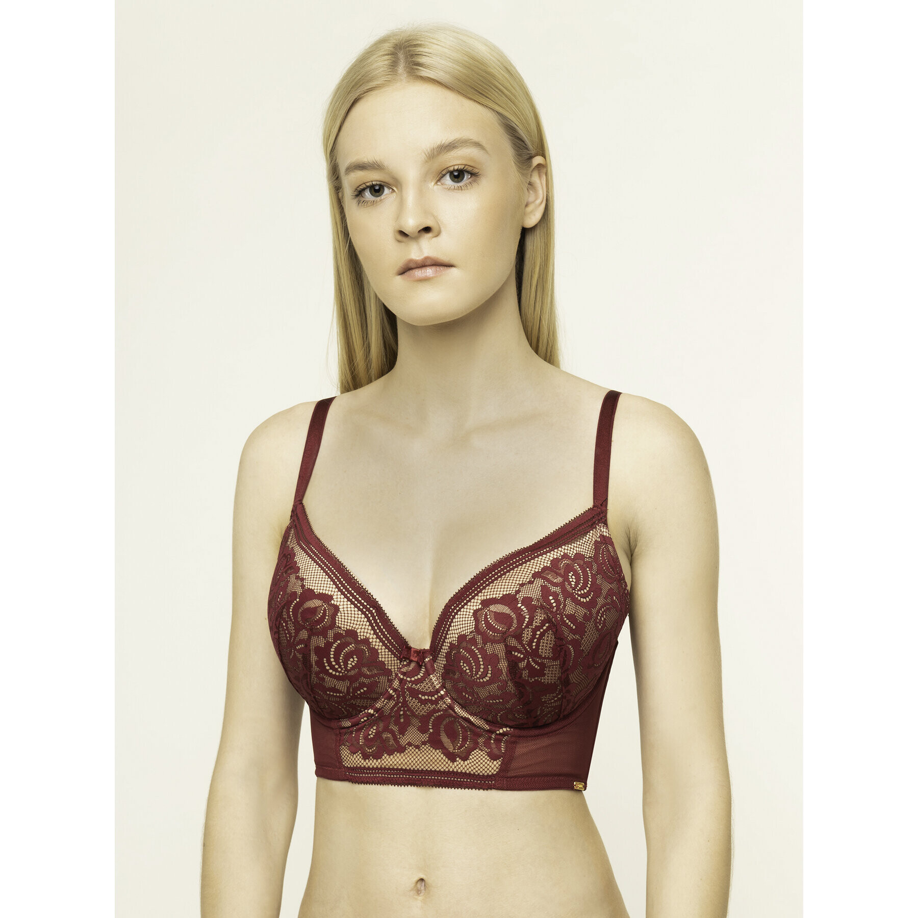 Gossard Сутиен с банели Encore 15608 Бордо - Pepit.bg
