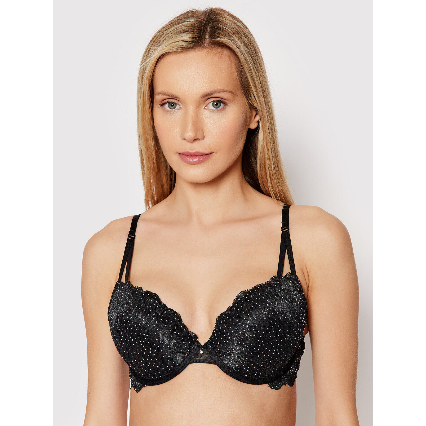 Gossard Сутиен с банели Glitter 17701 Черен - Pepit.bg