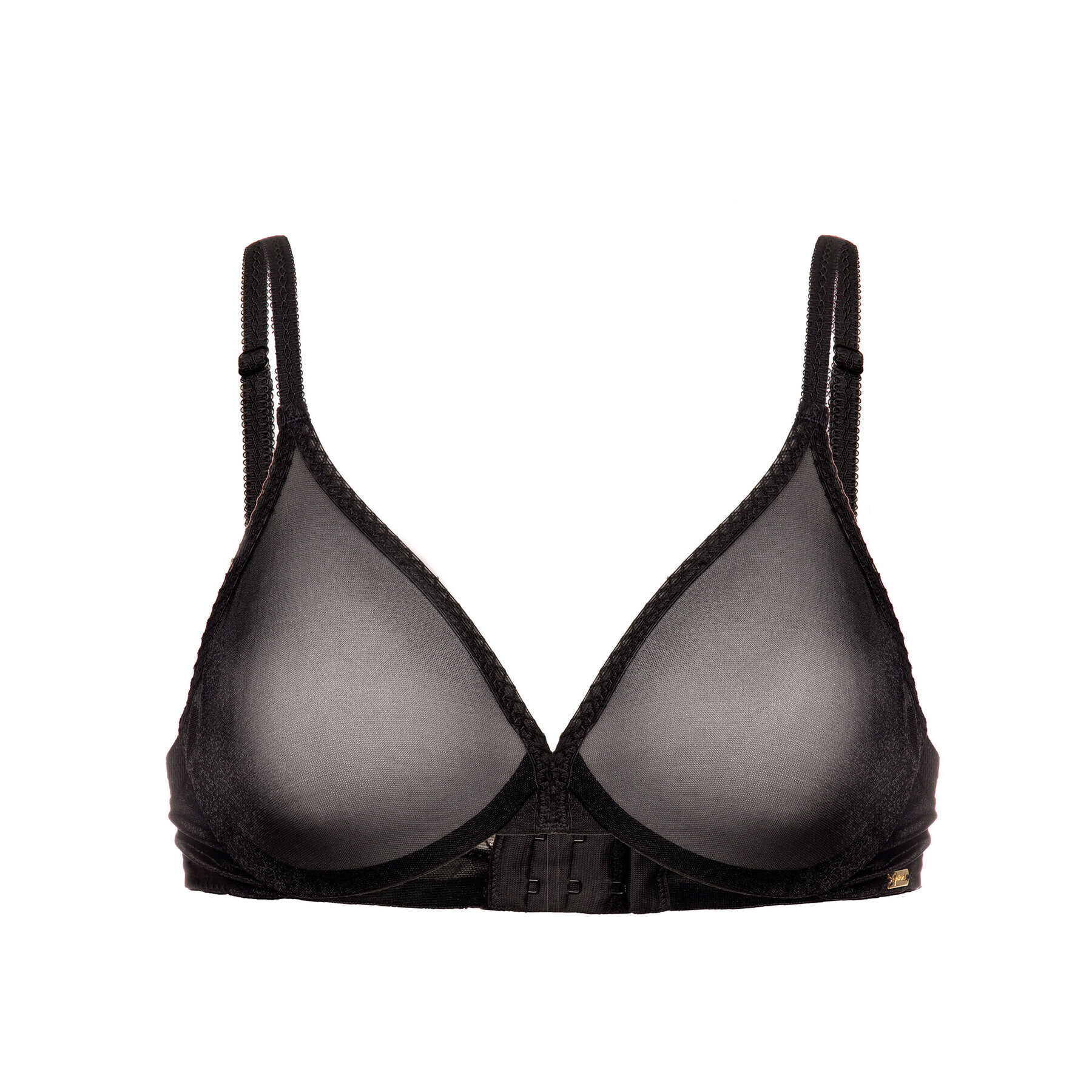 Gossard Сутиен с банели Glossies Sheer Moulded 6271 Черен - Pepit.bg