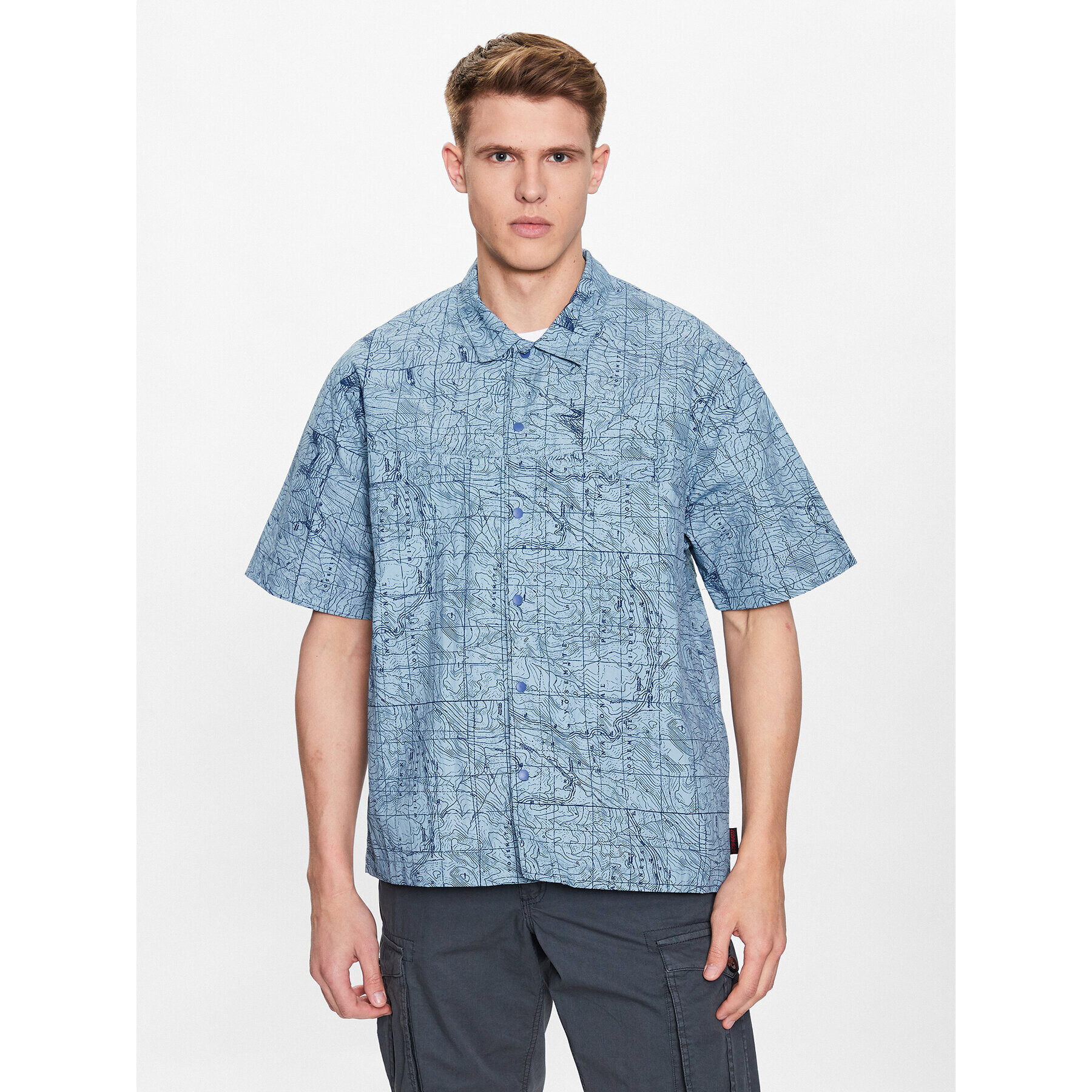 Gramicci Риза G3SM-J016 Син Casual Fit - Pepit.bg