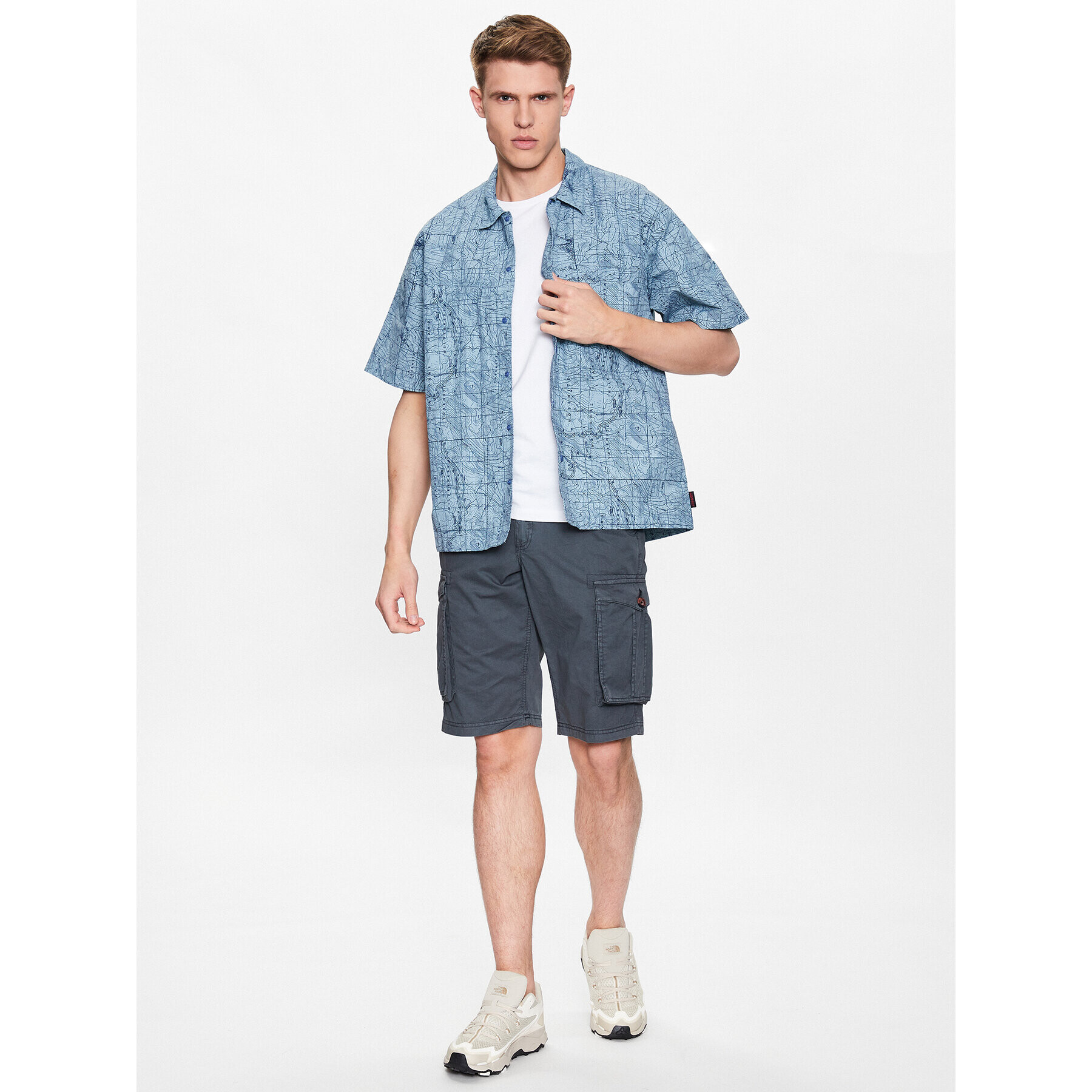 Gramicci Риза G3SM-J016 Син Casual Fit - Pepit.bg