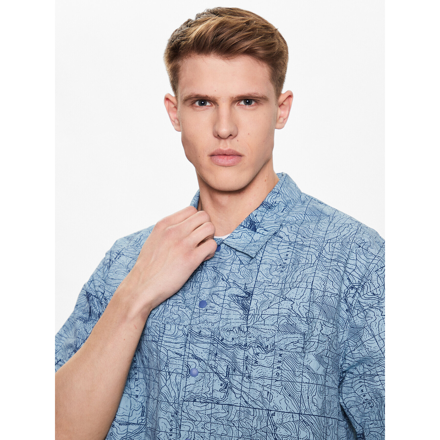 Gramicci Риза G3SM-J016 Син Casual Fit - Pepit.bg