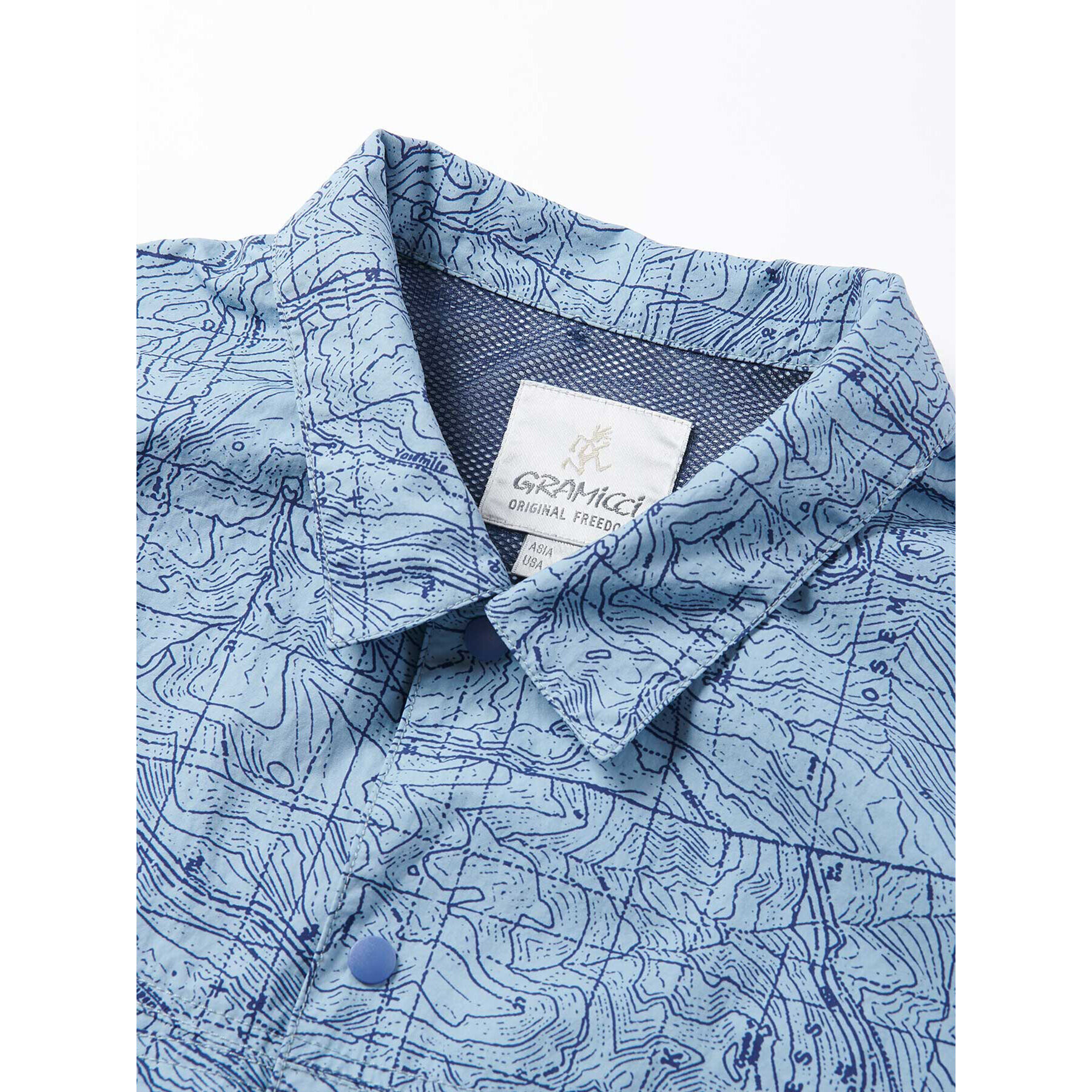Gramicci Риза G3SM-J016 Син Casual Fit - Pepit.bg