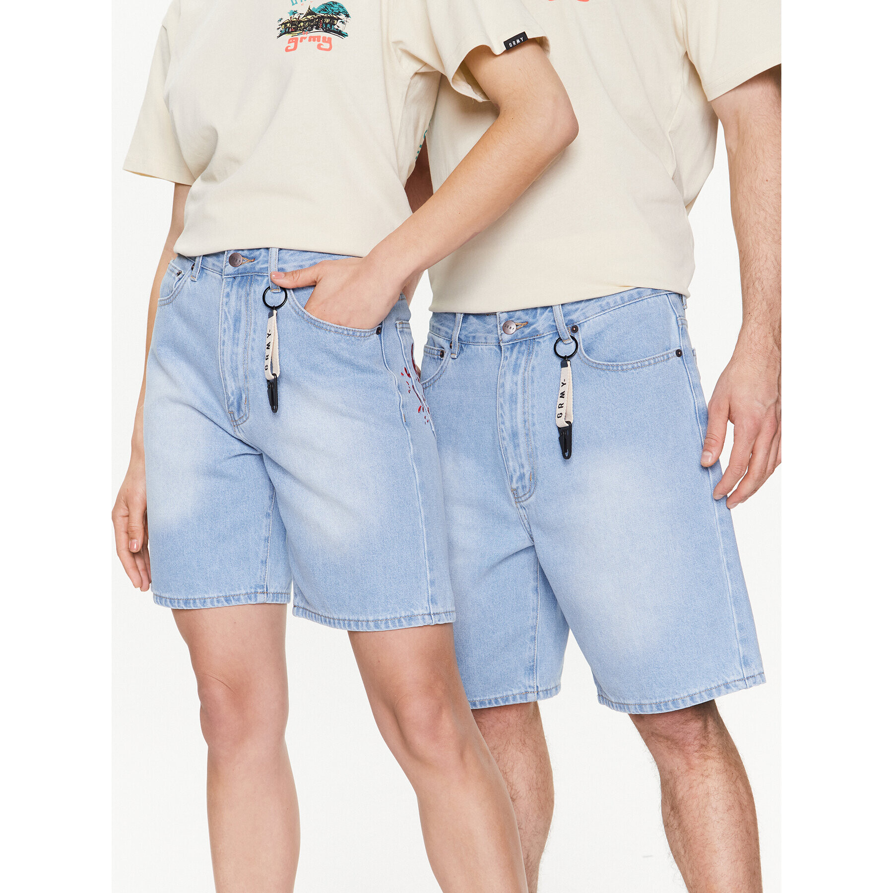 Grimey Дънкови шорти GSJ157 Син Regular Fit - Pepit.bg