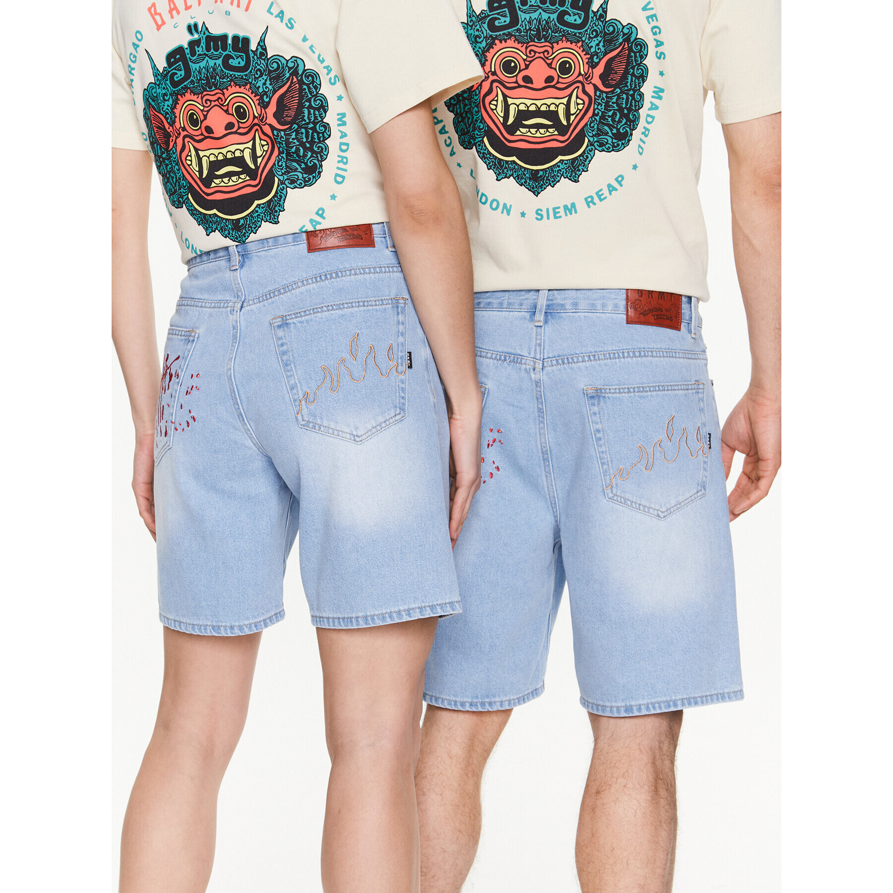 Grimey Дънкови шорти GSJ157 Син Regular Fit - Pepit.bg