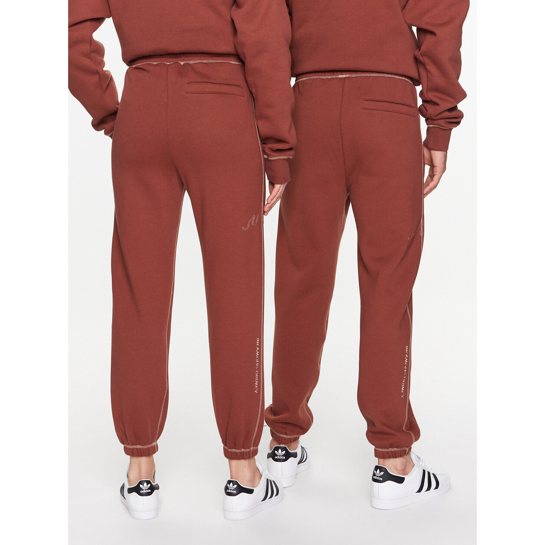 Grimey Долнище анцуг GRTS242 Кафяв Regular Fit - Pepit.bg