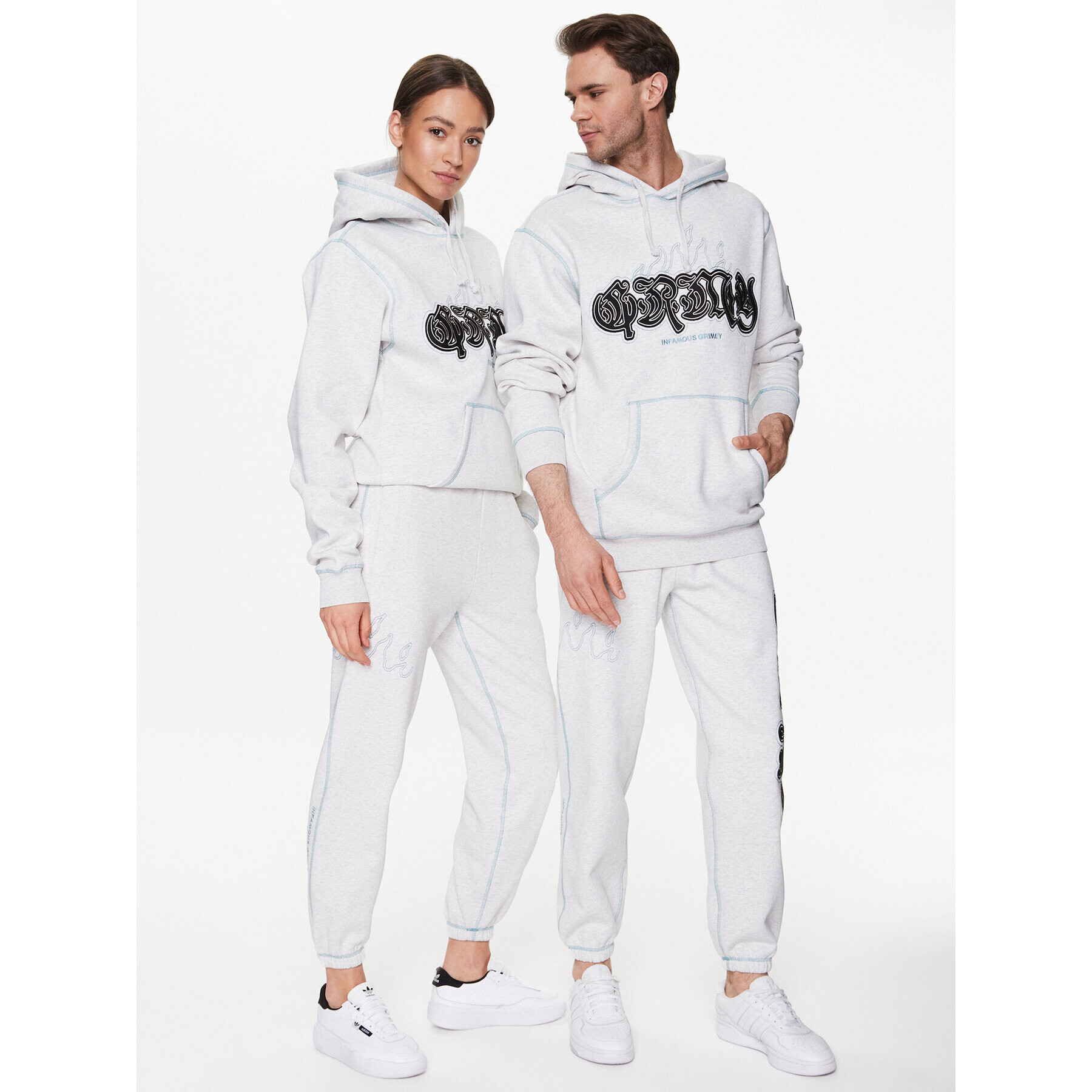 Grimey Долнище анцуг GRTS242 Сив Regular Fit - Pepit.bg