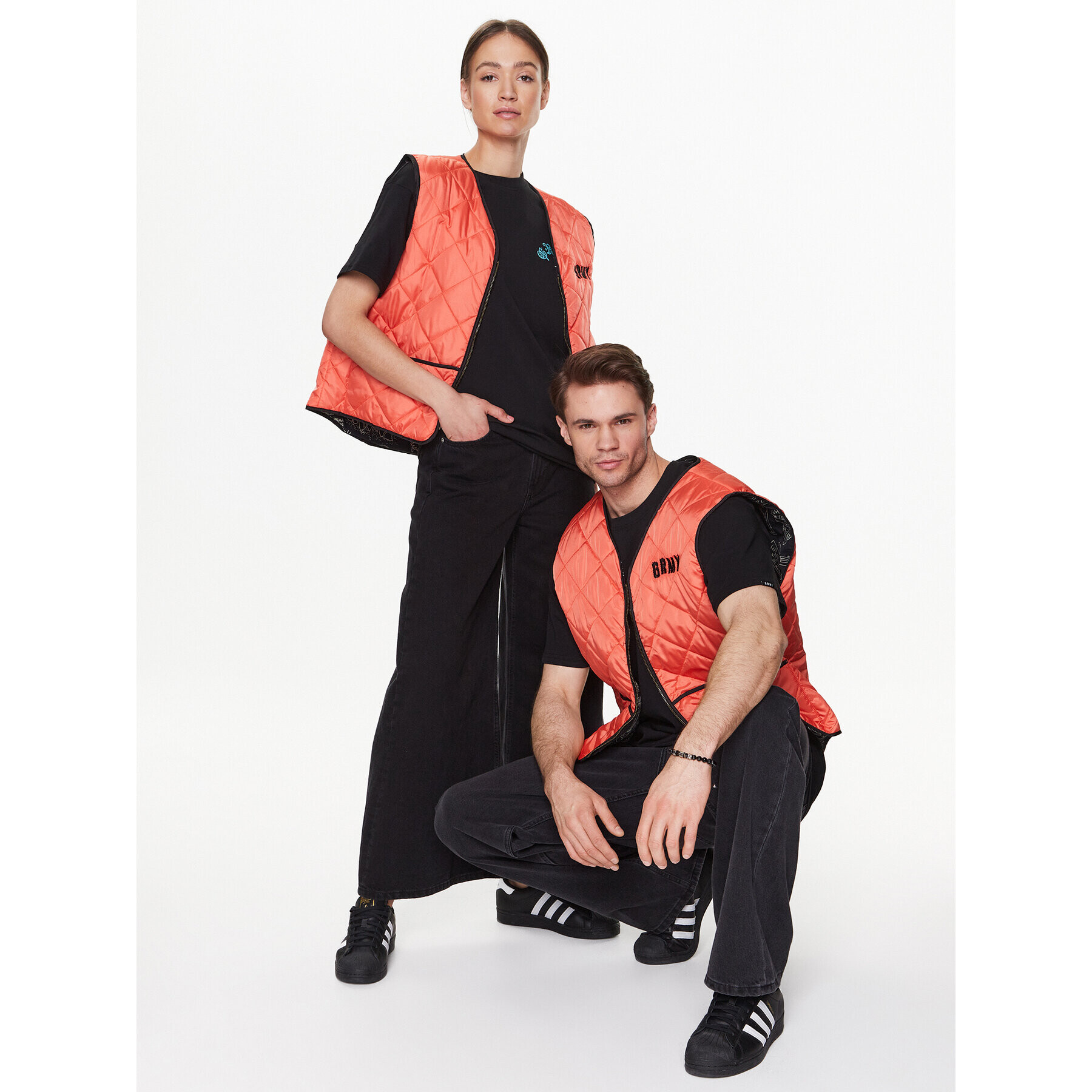 Grimey Елек GVEST003 Оранжев Regular Fit - Pepit.bg