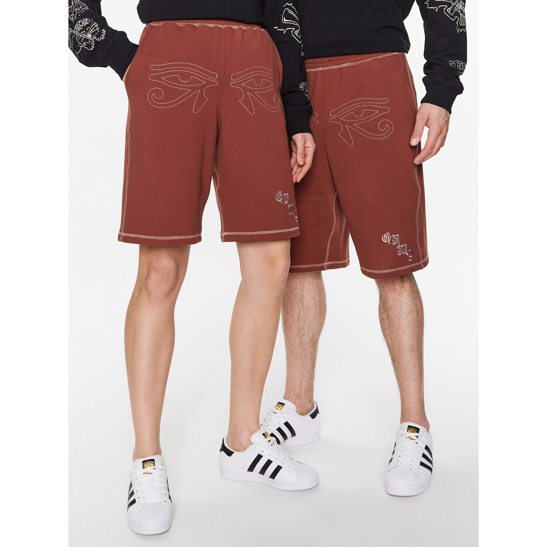 Grimey Спортни шорти GBSS165 Кафяв Regular Fit - Pepit.bg