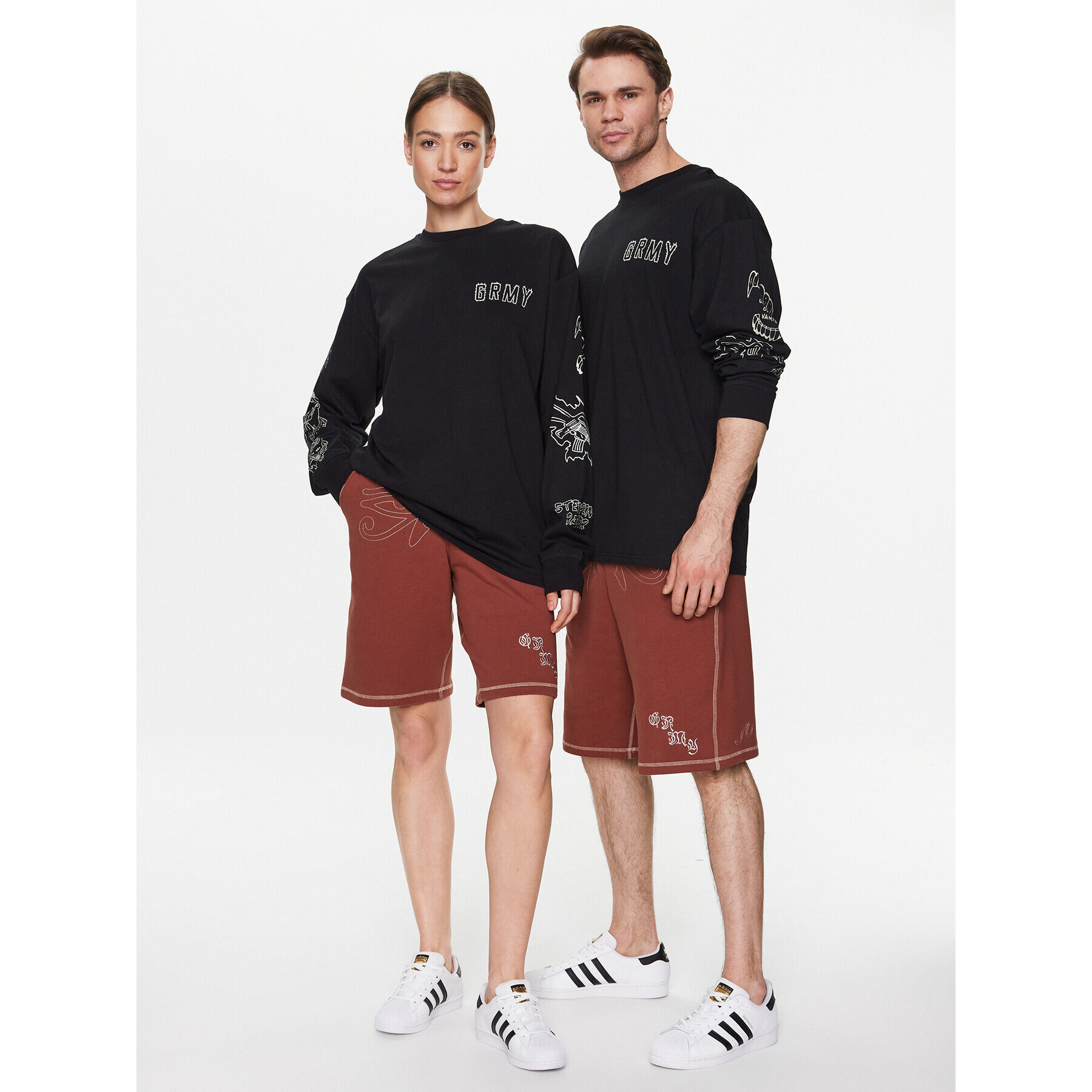 Grimey Спортни шорти GBSS165 Кафяв Regular Fit - Pepit.bg