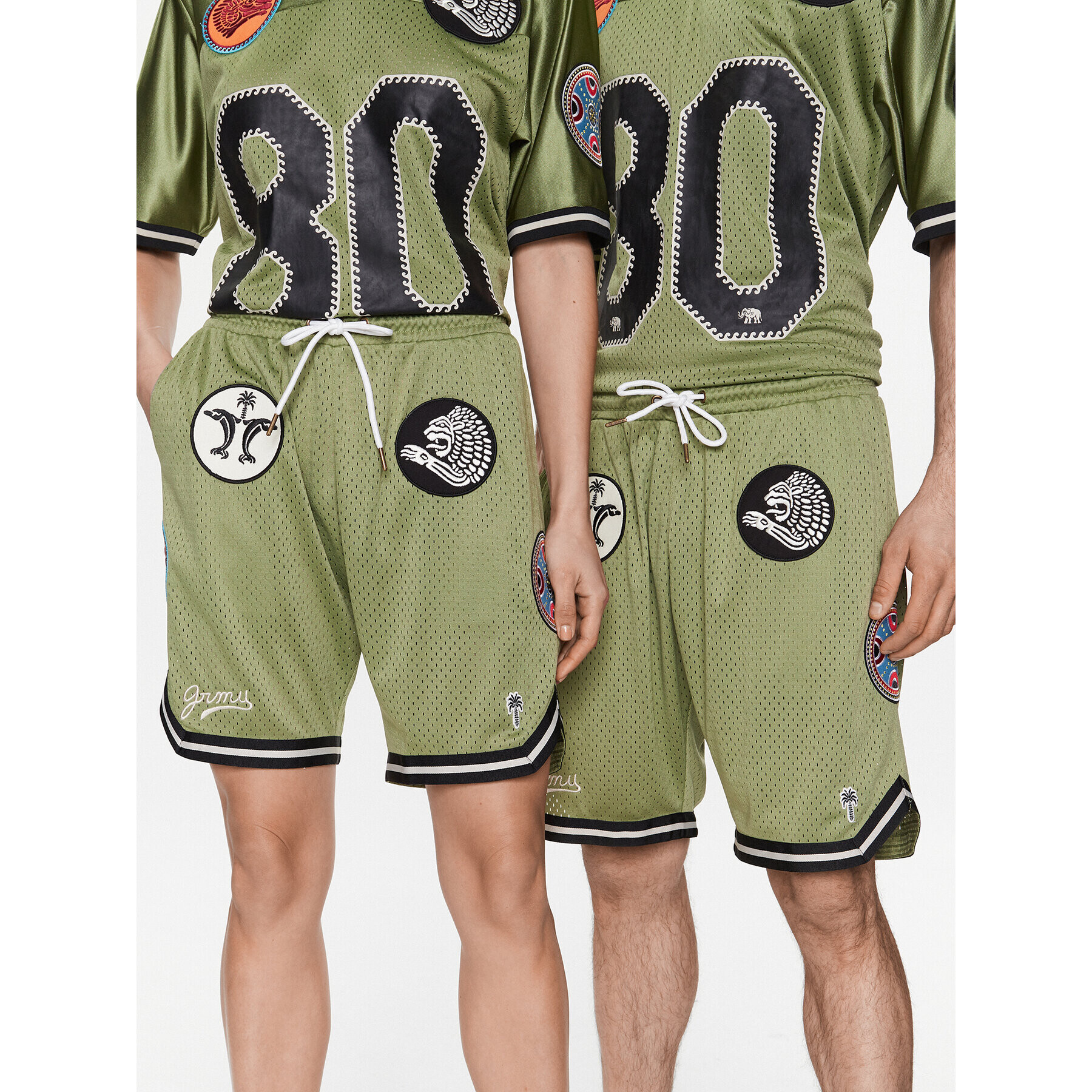 Grimey Спортни шорти GRBS168 Зелен Regular Fit - Pepit.bg