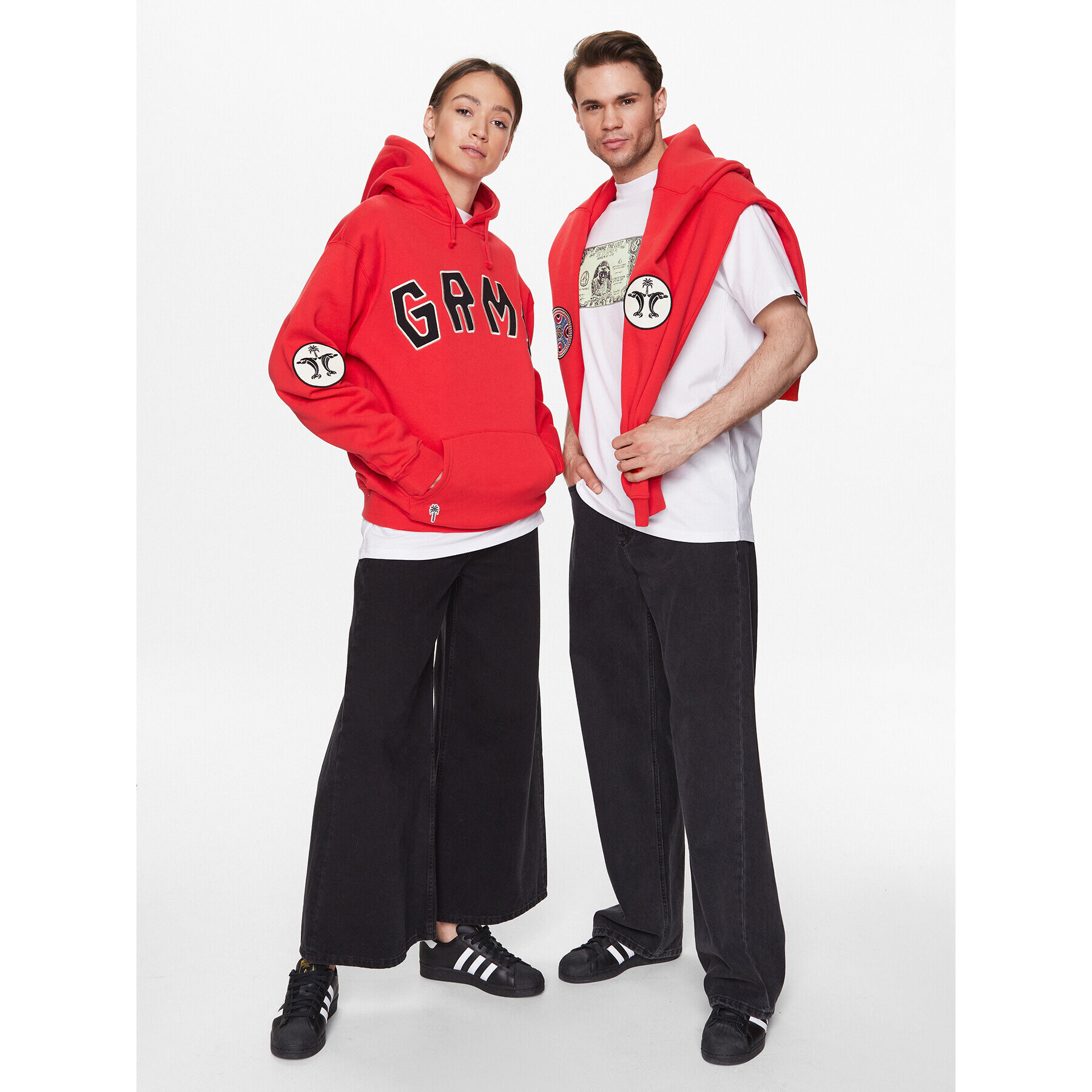 Grimey Суитшърт GCH564 Червен Regular Fit - Pepit.bg