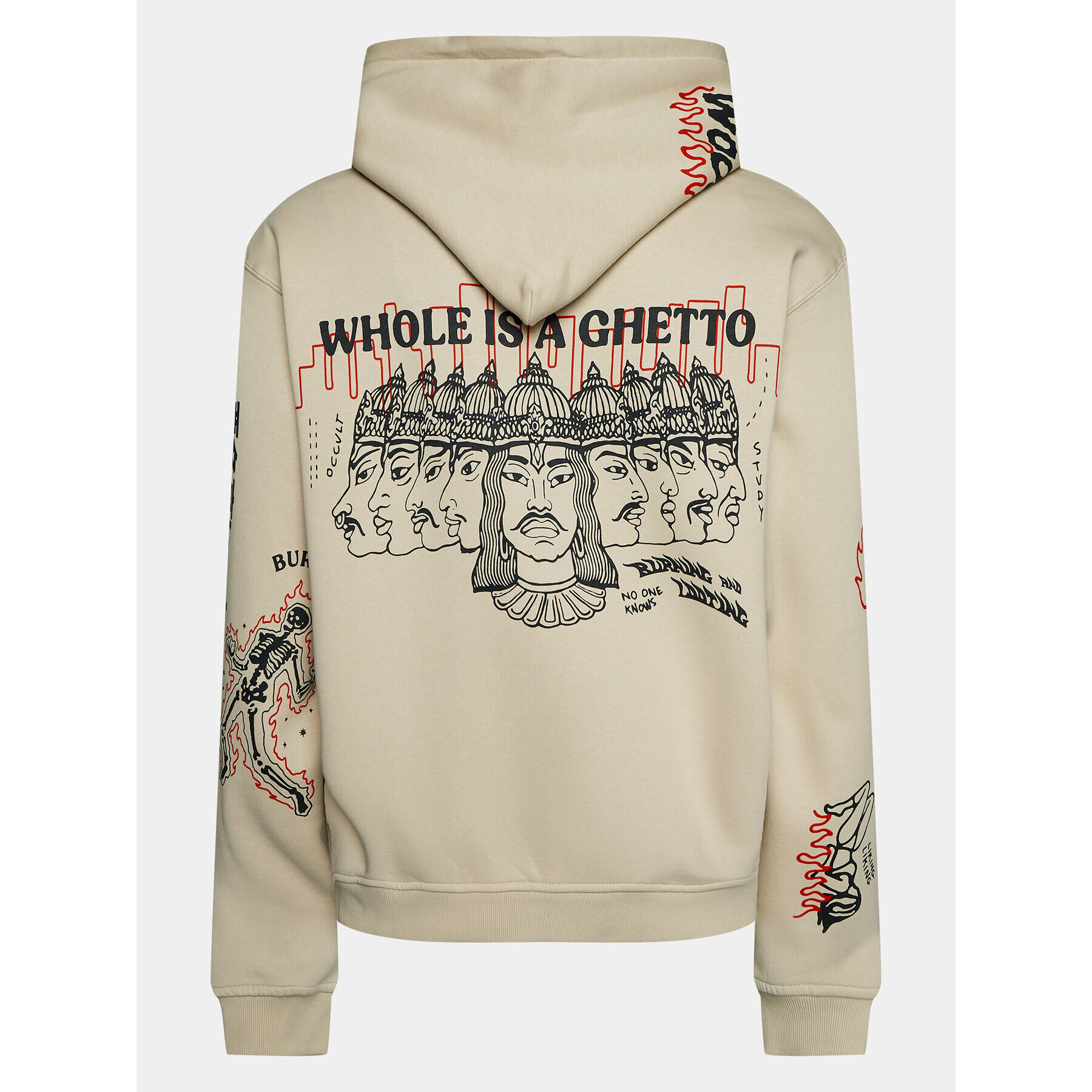Grimey Суитшърт GCH583 Бежов Urban Fit - Pepit.bg
