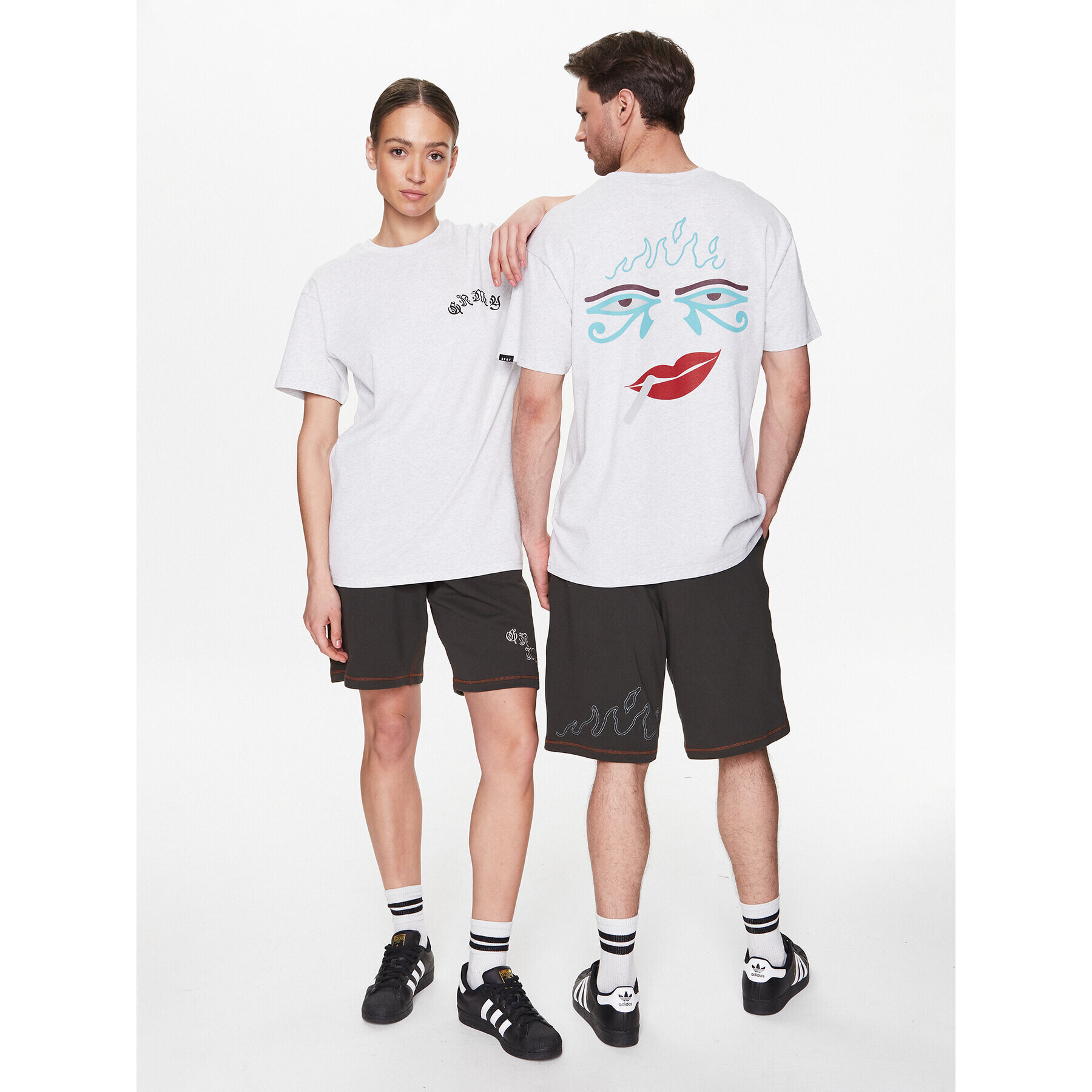 Grimey Тишърт GA661 Сив Regular Fit - Pepit.bg