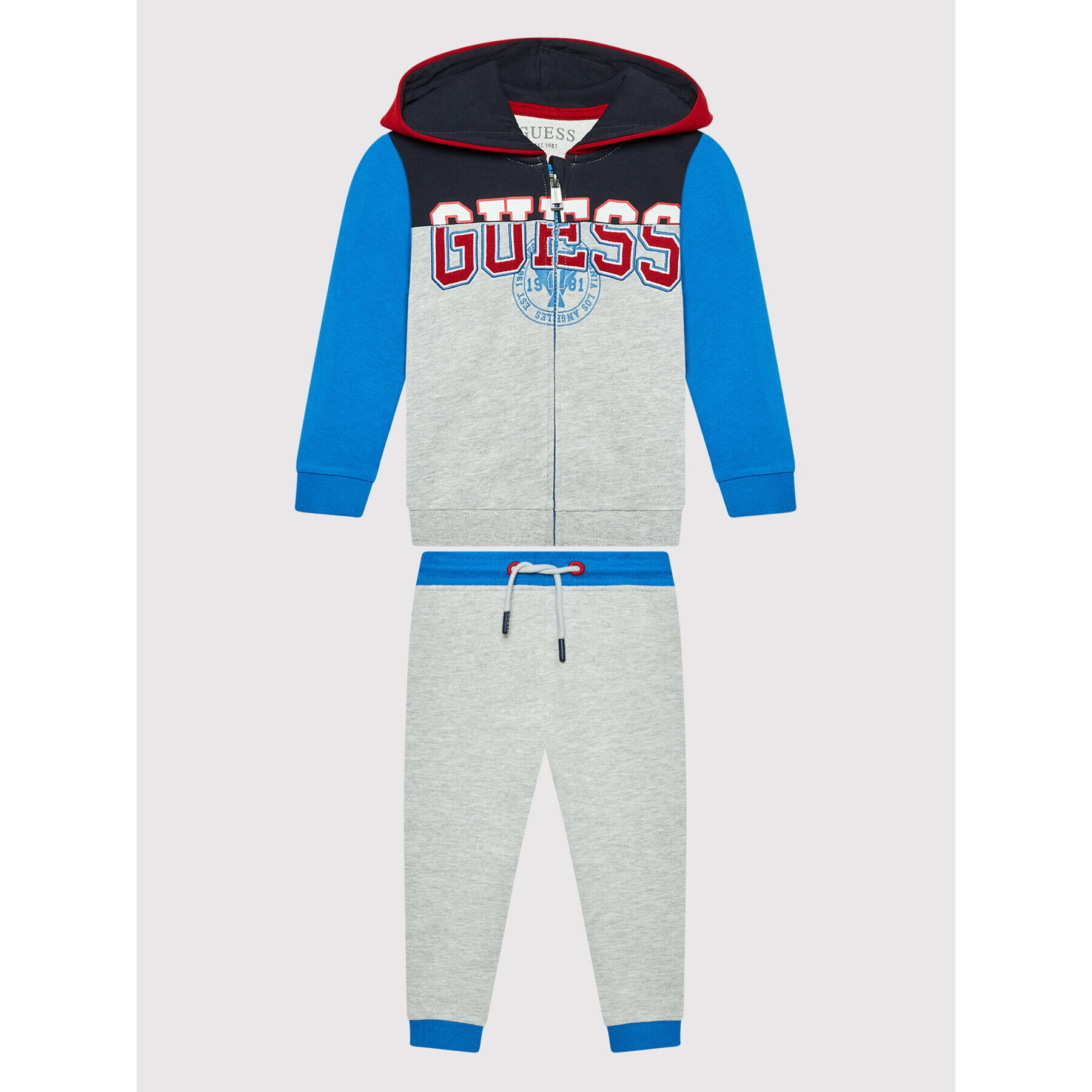 Guess Анцуг N2YG13 K8640 Сив Regular Fit - Pepit.bg