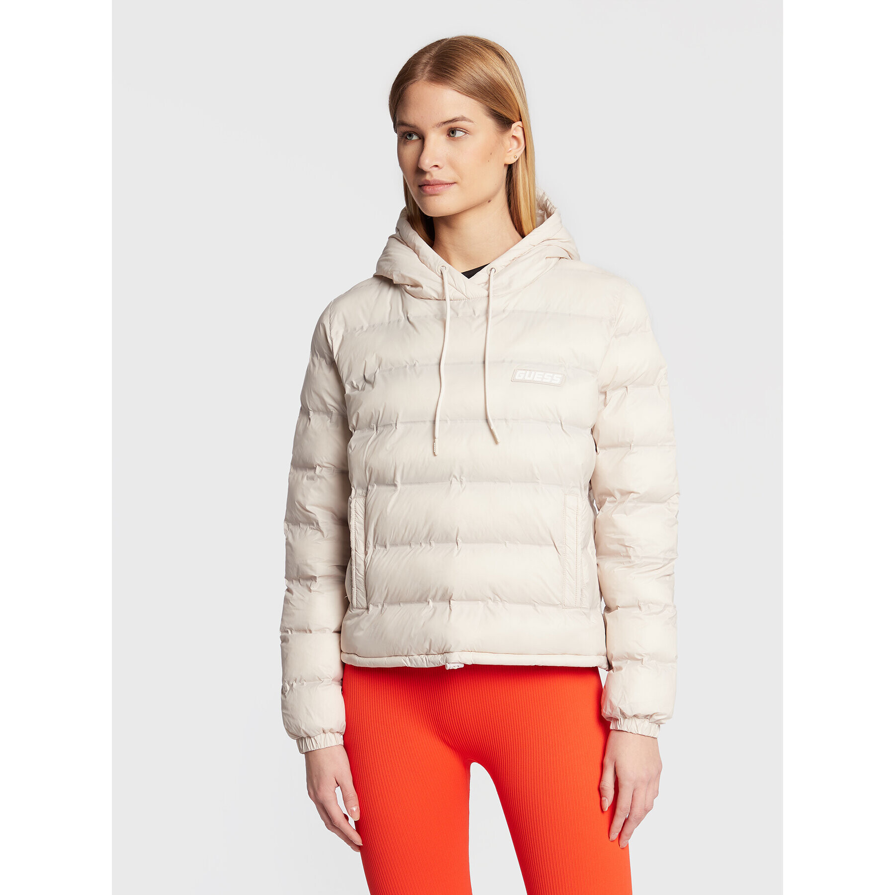 Guess Анорак Daisy V2BL03 WEXC0 Екрю Regular Fit - Pepit.bg