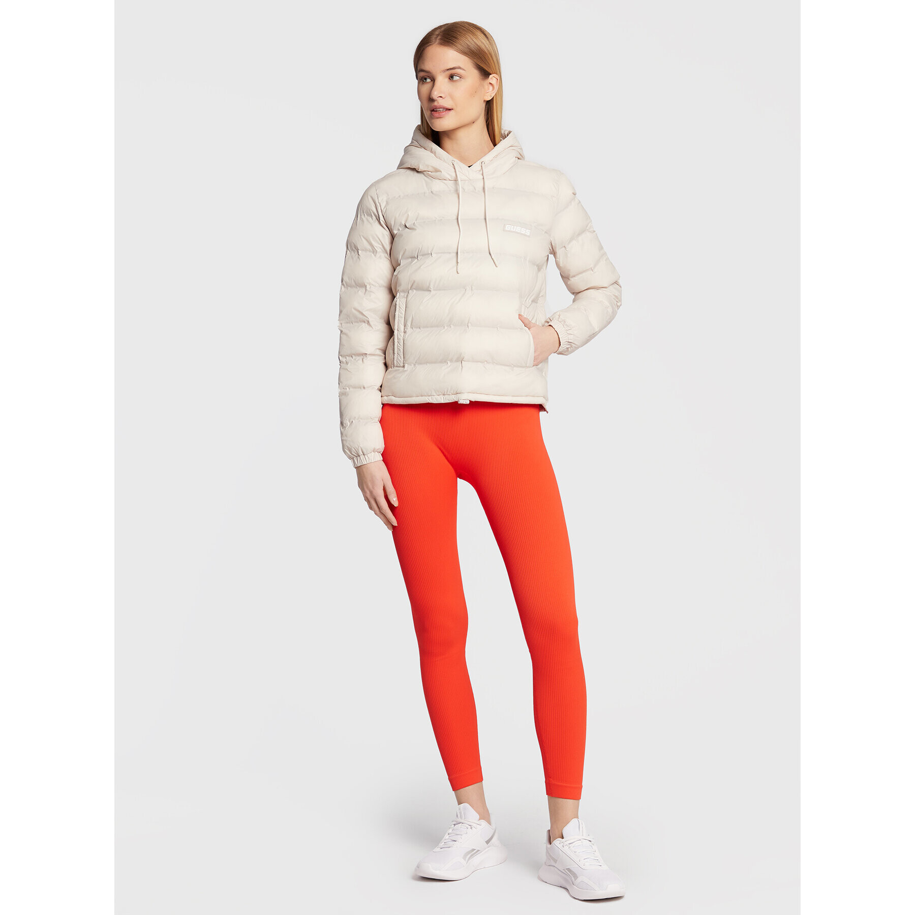 Guess Анорак Daisy V2BL03 WEXC0 Екрю Regular Fit - Pepit.bg
