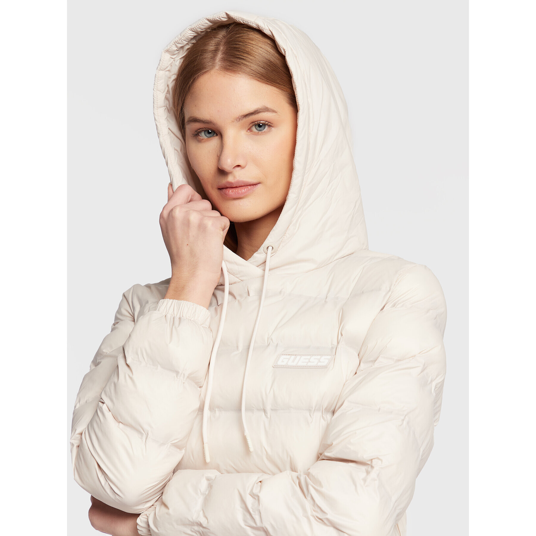 Guess Анорак Daisy V2BL03 WEXC0 Екрю Regular Fit - Pepit.bg