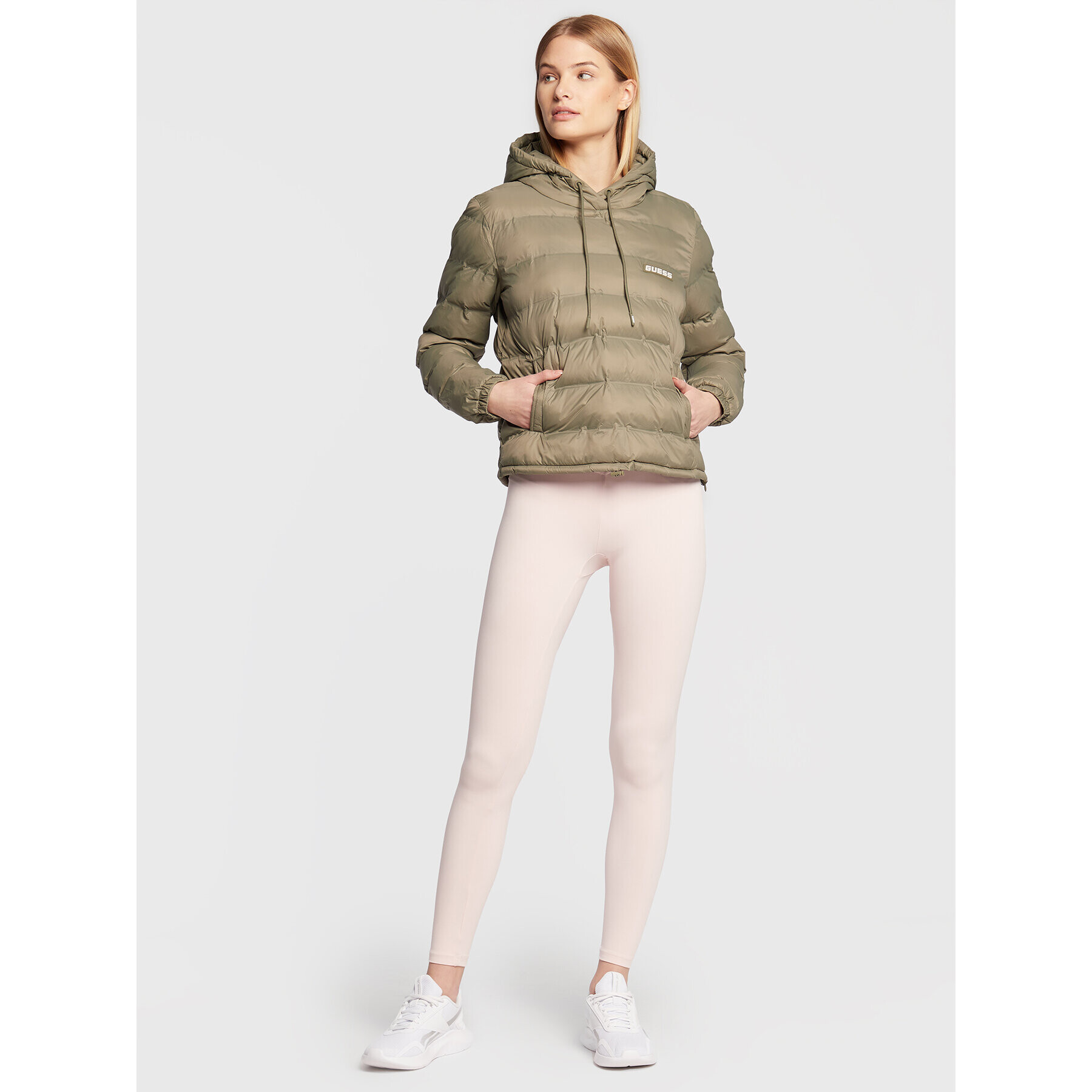 Guess Анорак Daisy V2BL03 WEXC0 Зелен Regular Fit - Pepit.bg