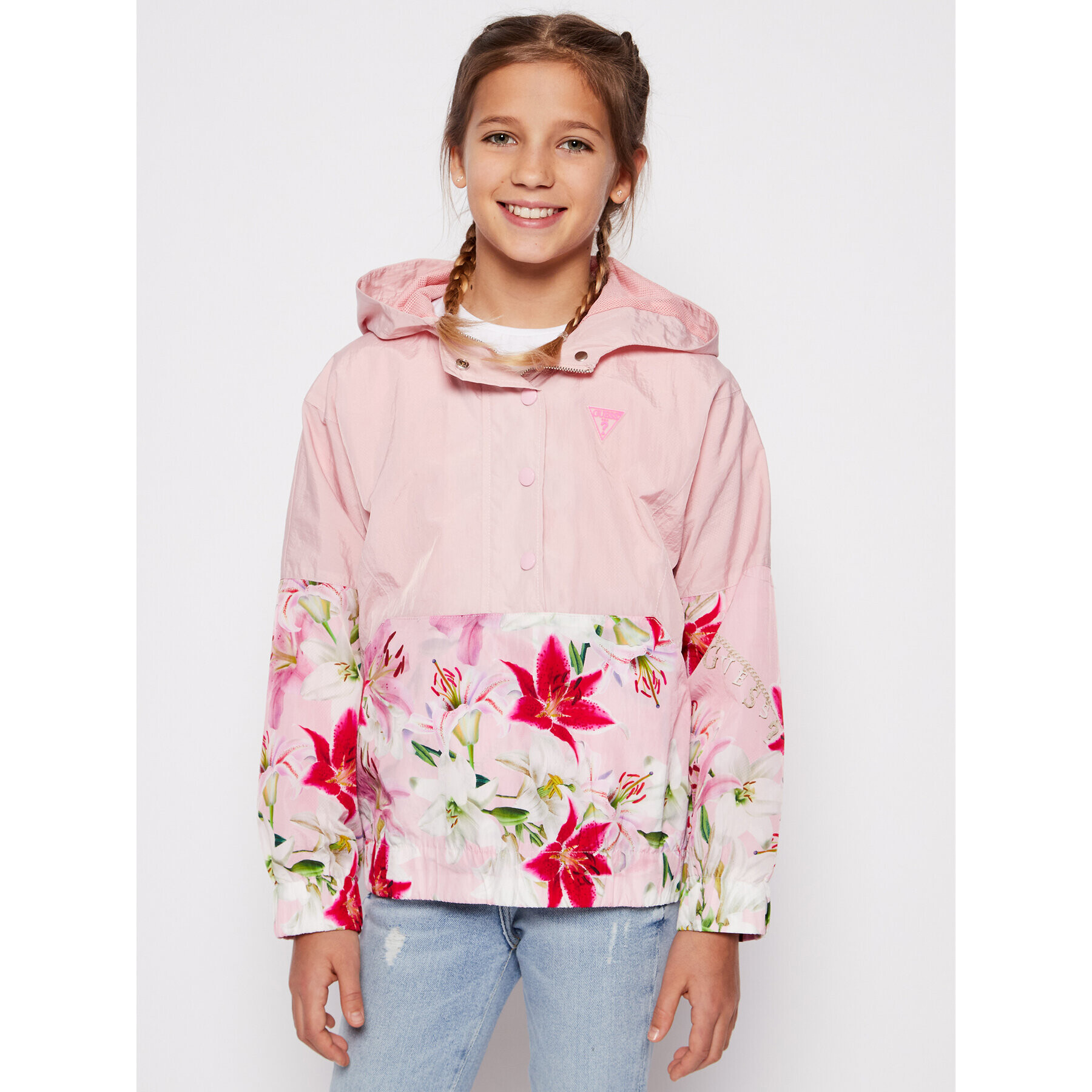 Guess Анорак J1RL02 WDM50 Розов Regular Fit - Pepit.bg