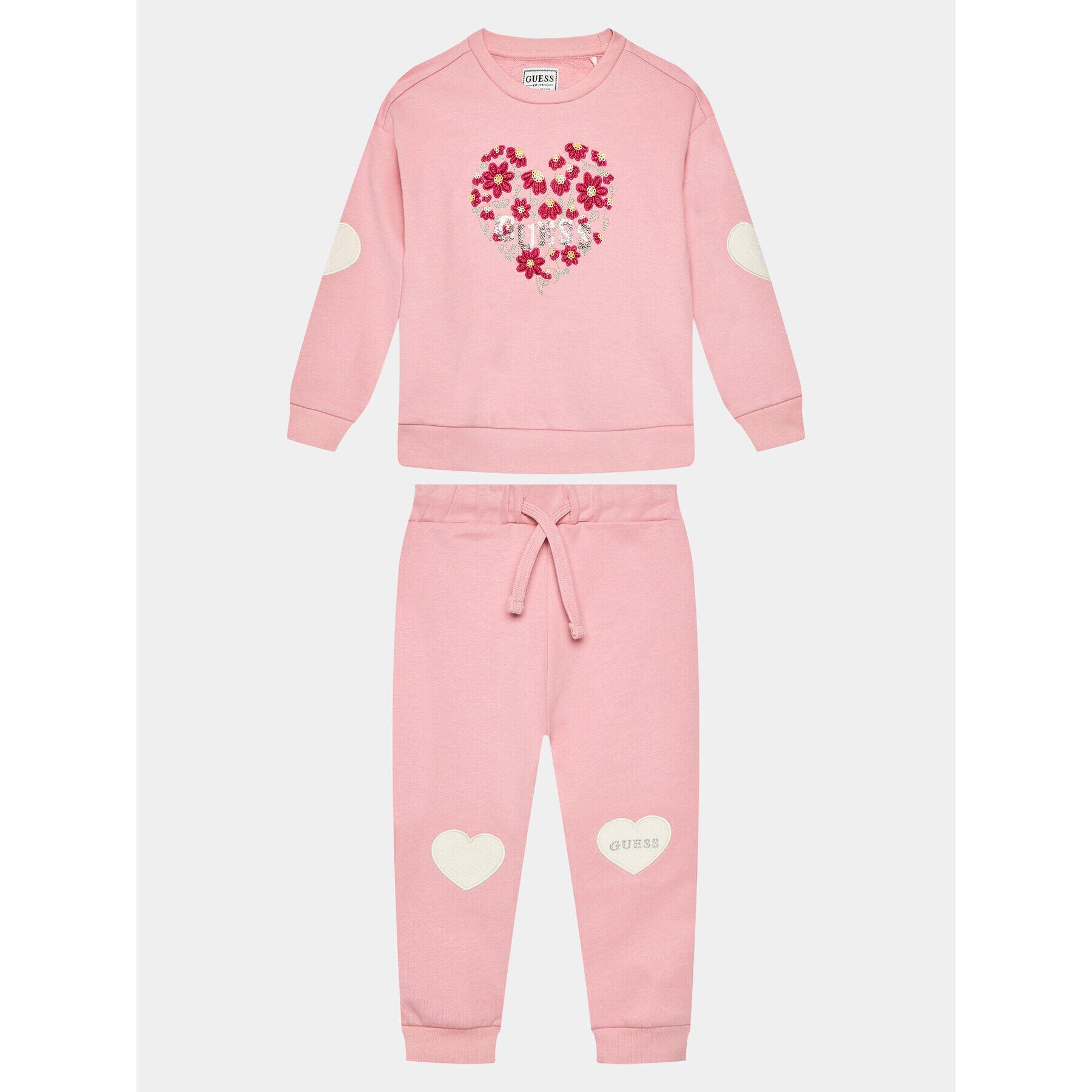 Guess Анцуг K3BG03 KAD73 Розов Regular Fit - Pepit.bg