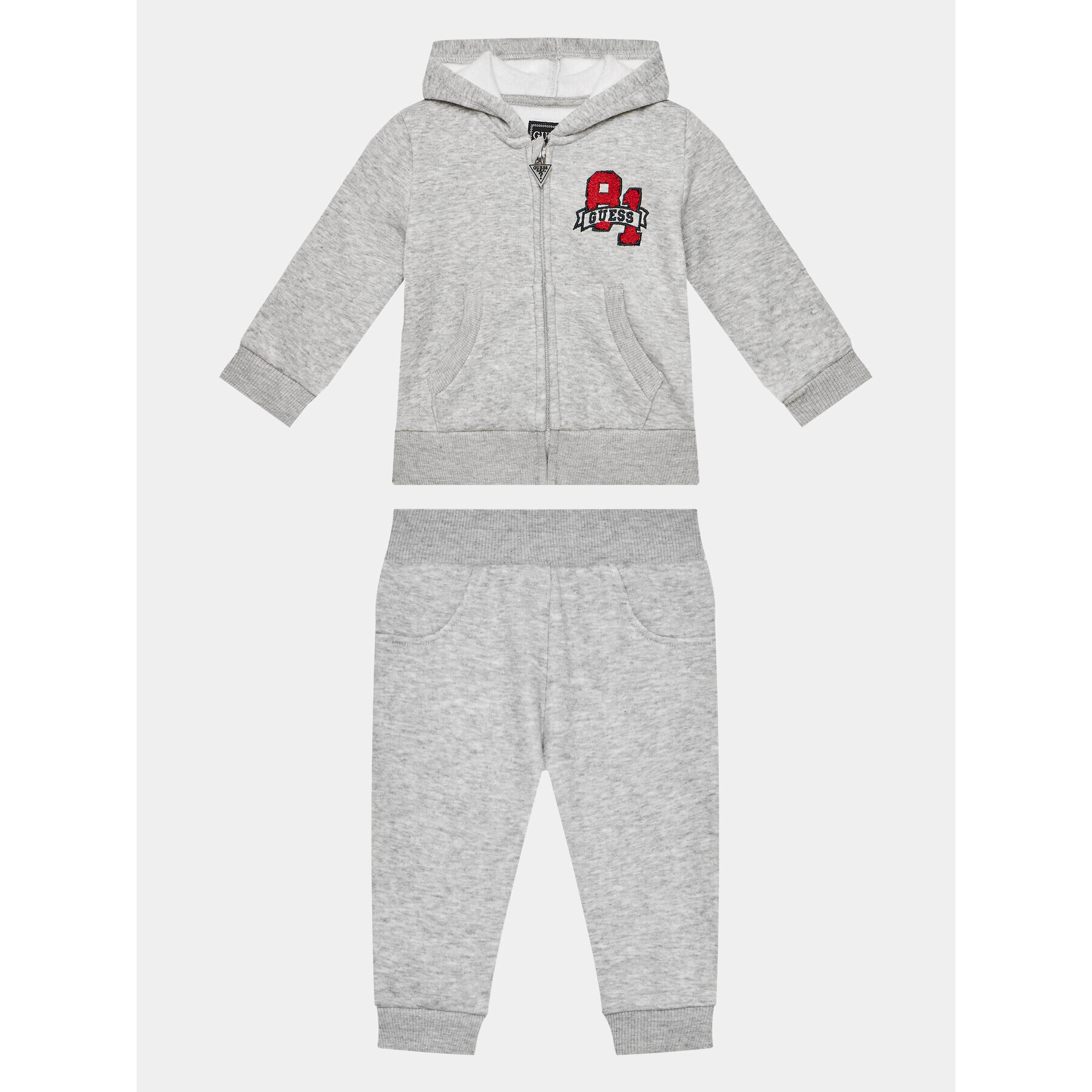 Guess Анцуг N3BG00 KA4Q0 Сив Regular Fit - Pepit.bg