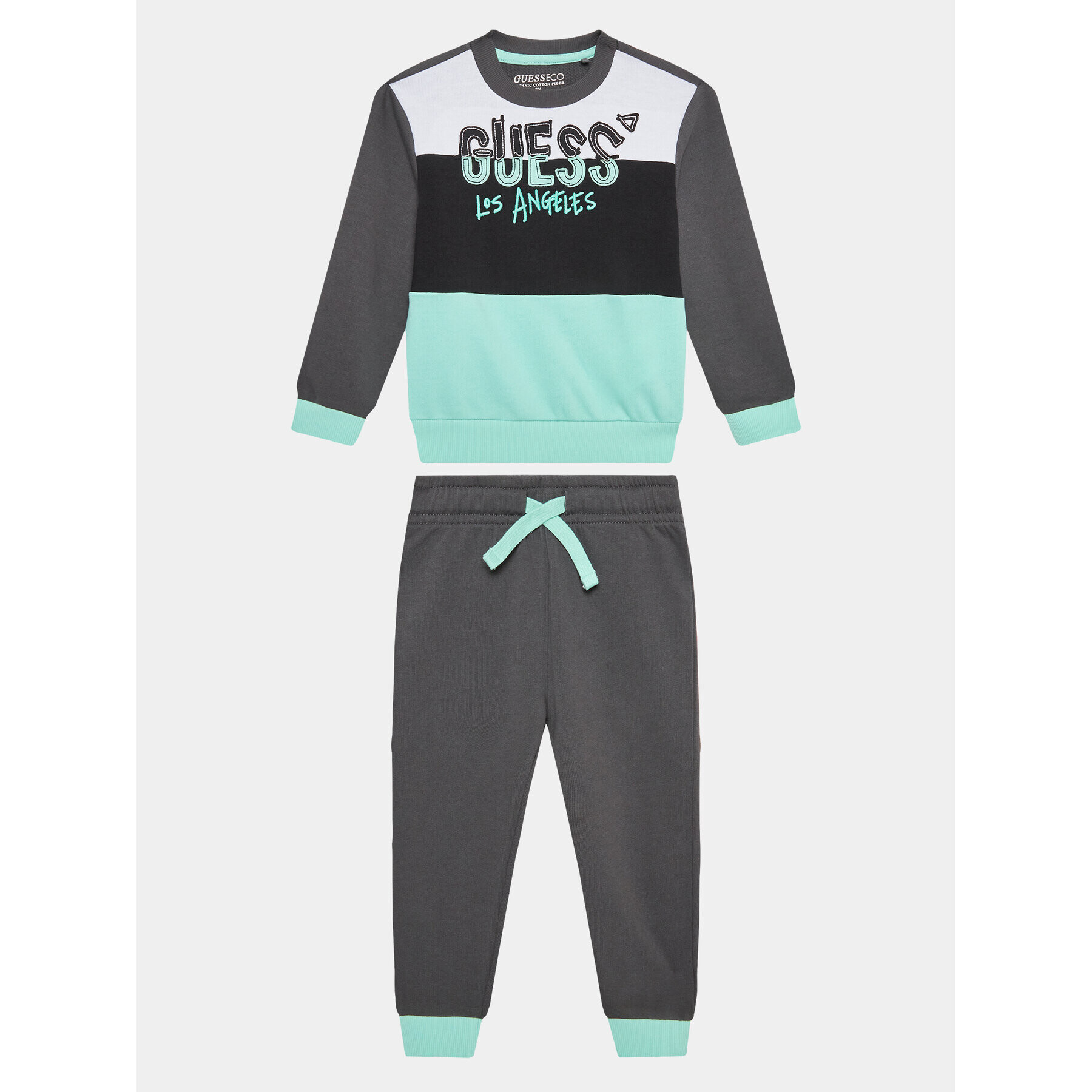 Guess Анцуг N3YG09 KA6R0 Сив Regular Fit - Pepit.bg