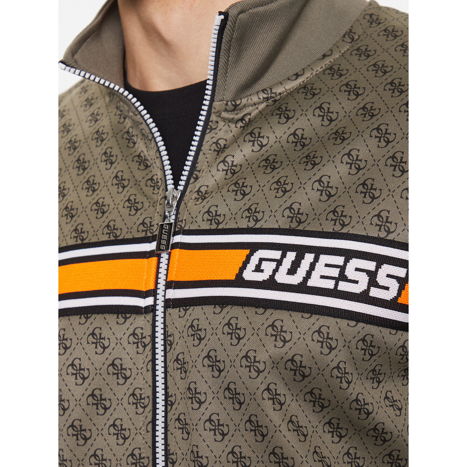 Guess Суитшърт Z2BQ06 FL04Q Каки Regular Fit - Pepit.bg