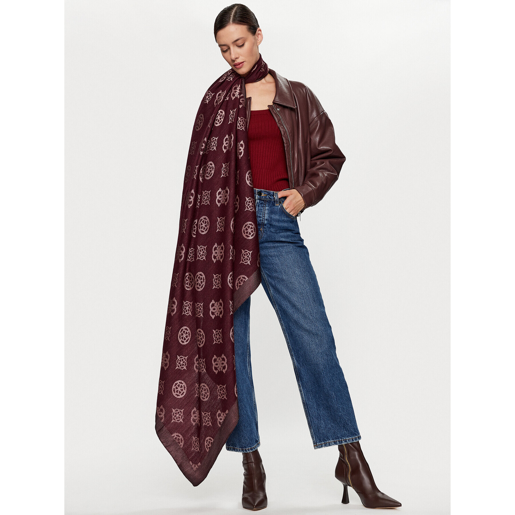 Guess Бандана AW9918 POL03 Бордо - Pepit.bg