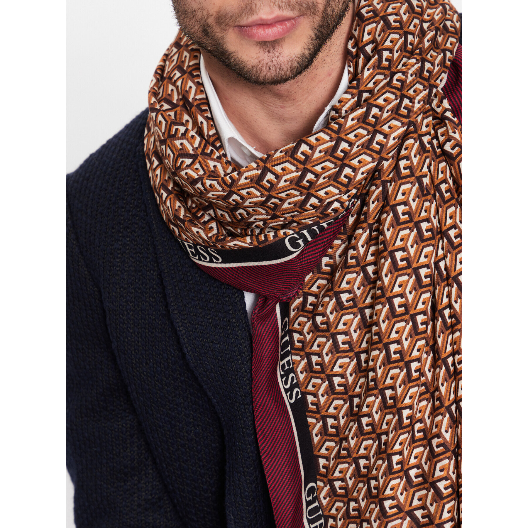 Guess Бандана Not Coordinated Scarves AM9080 VIS03 Кафяв - Pepit.bg