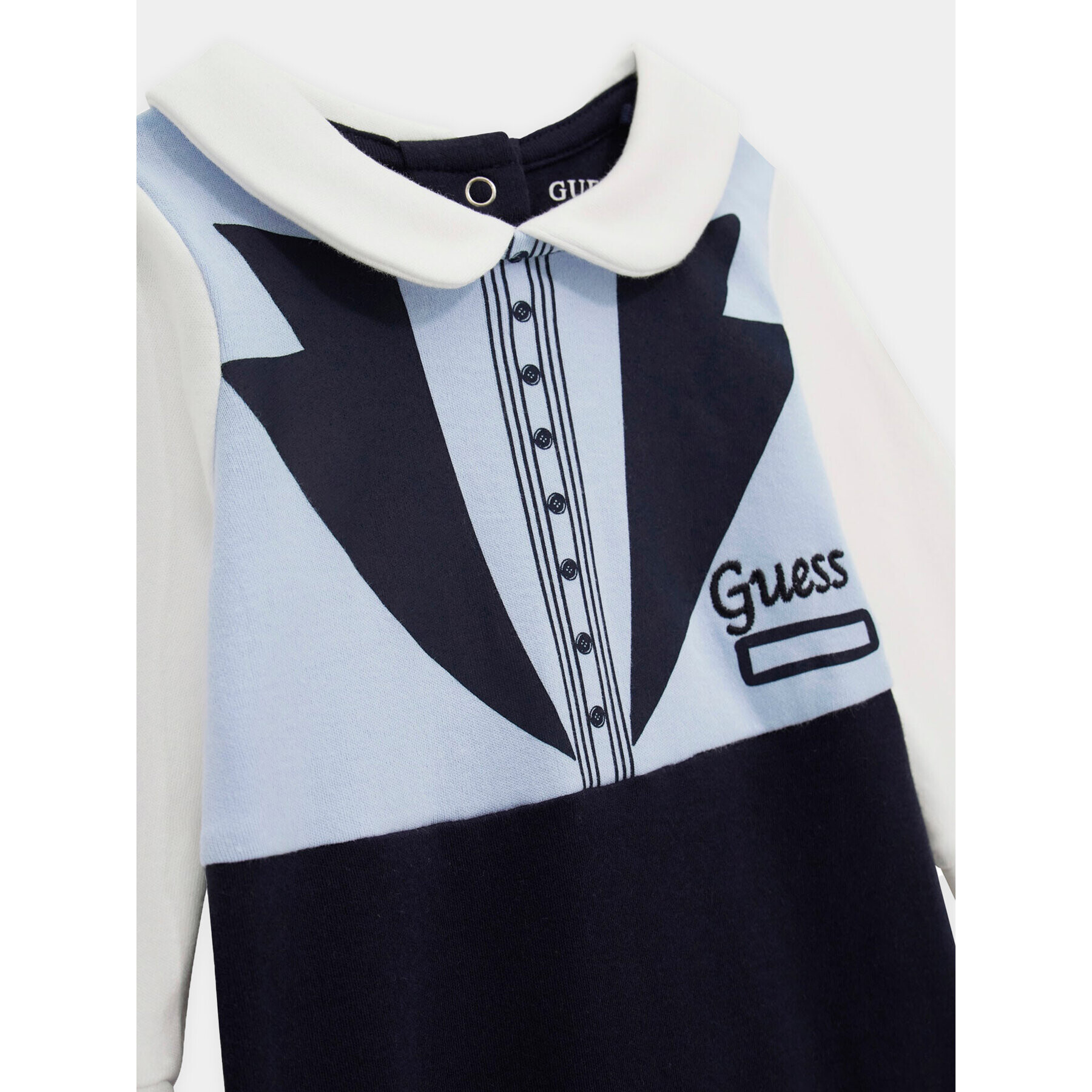 Guess Бебешки гащеризон със стъпала P4RG11 KA6W4 Син Regular Fit - Pepit.bg