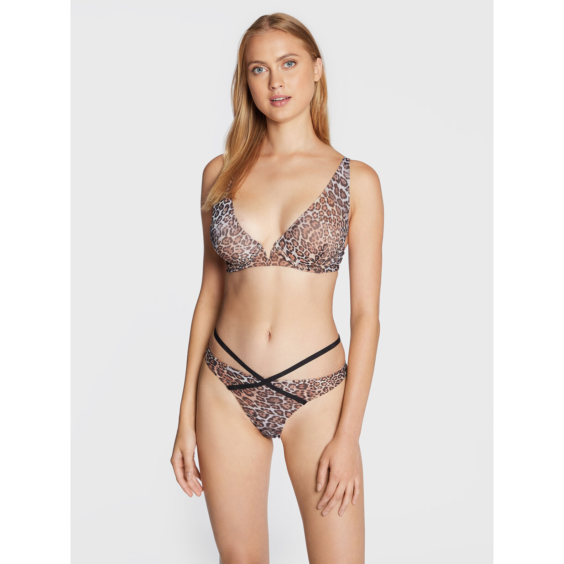 Guess Бикини тип прашка Cindy O2BE12 KBBF0 Кафяв - Pepit.bg
