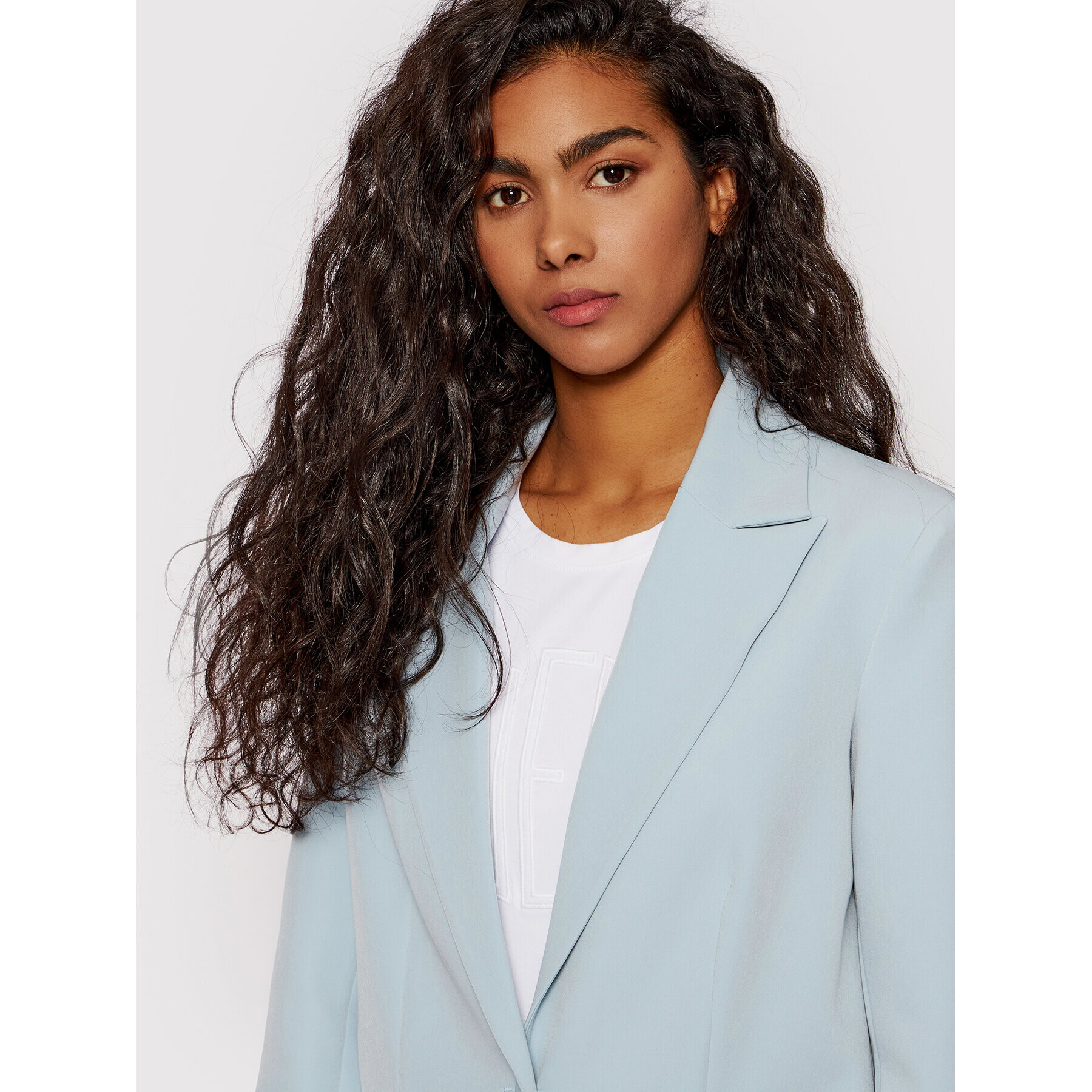 Guess Блейзър W2GN34 WB4H2 Син Relaxed Fit - Pepit.bg