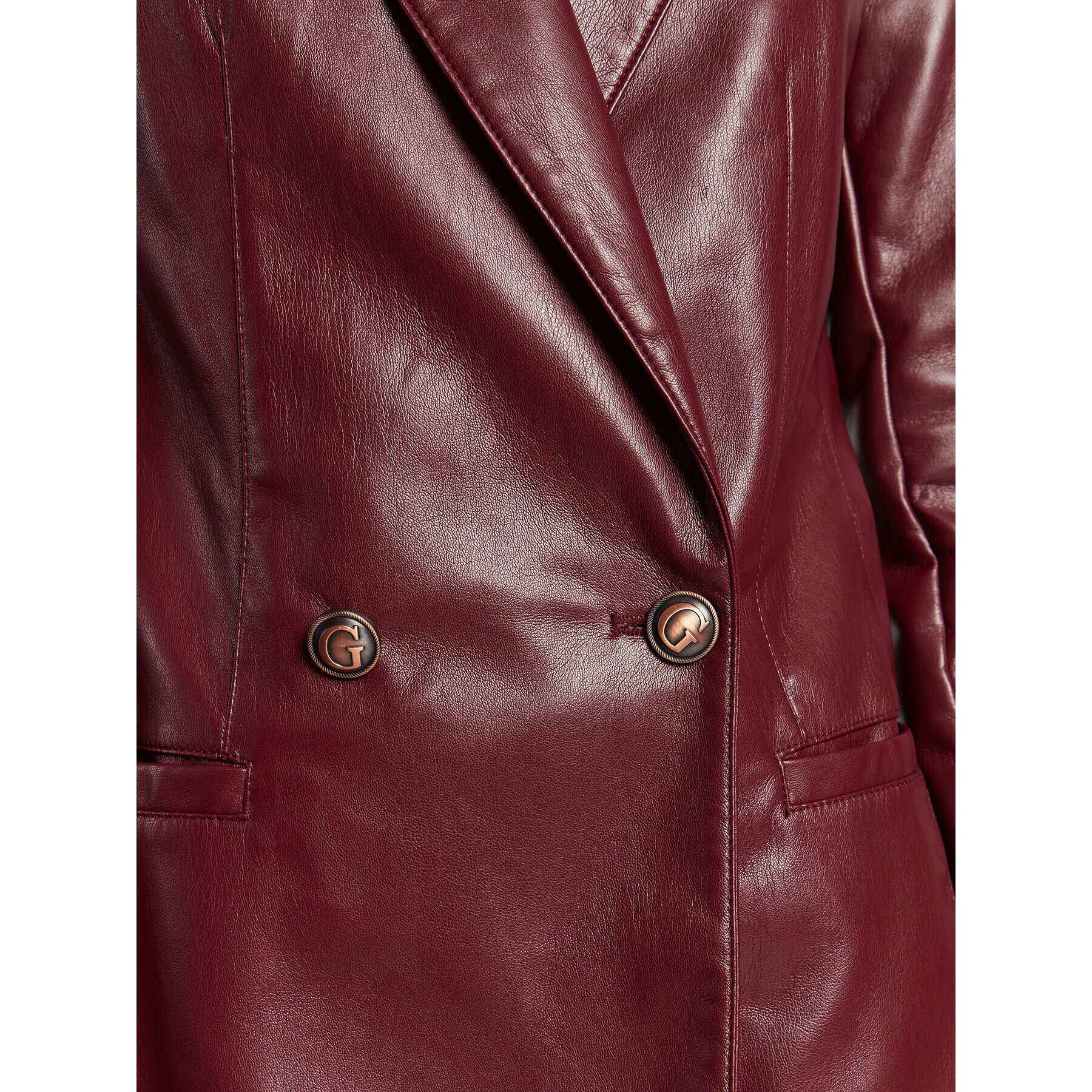 Guess Сако W3RN47 WF8P0 Бордо Regular Fit - Pepit.bg