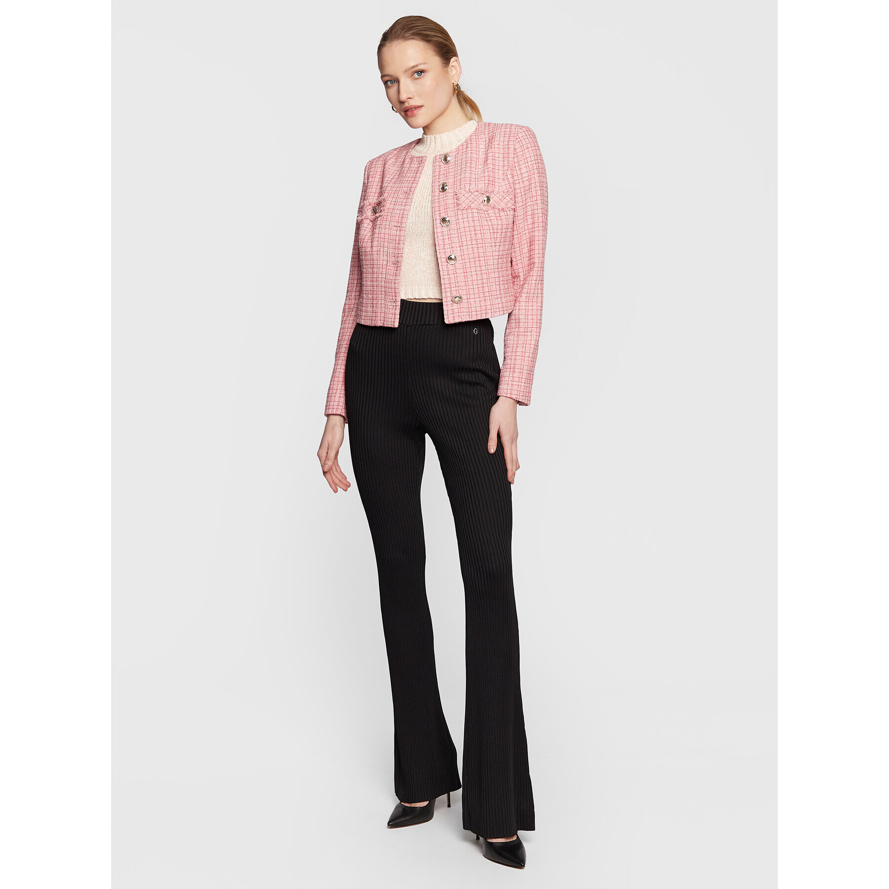 Guess Сако W3RN50 WF5A0 Розов Regular Fit - Pepit.bg