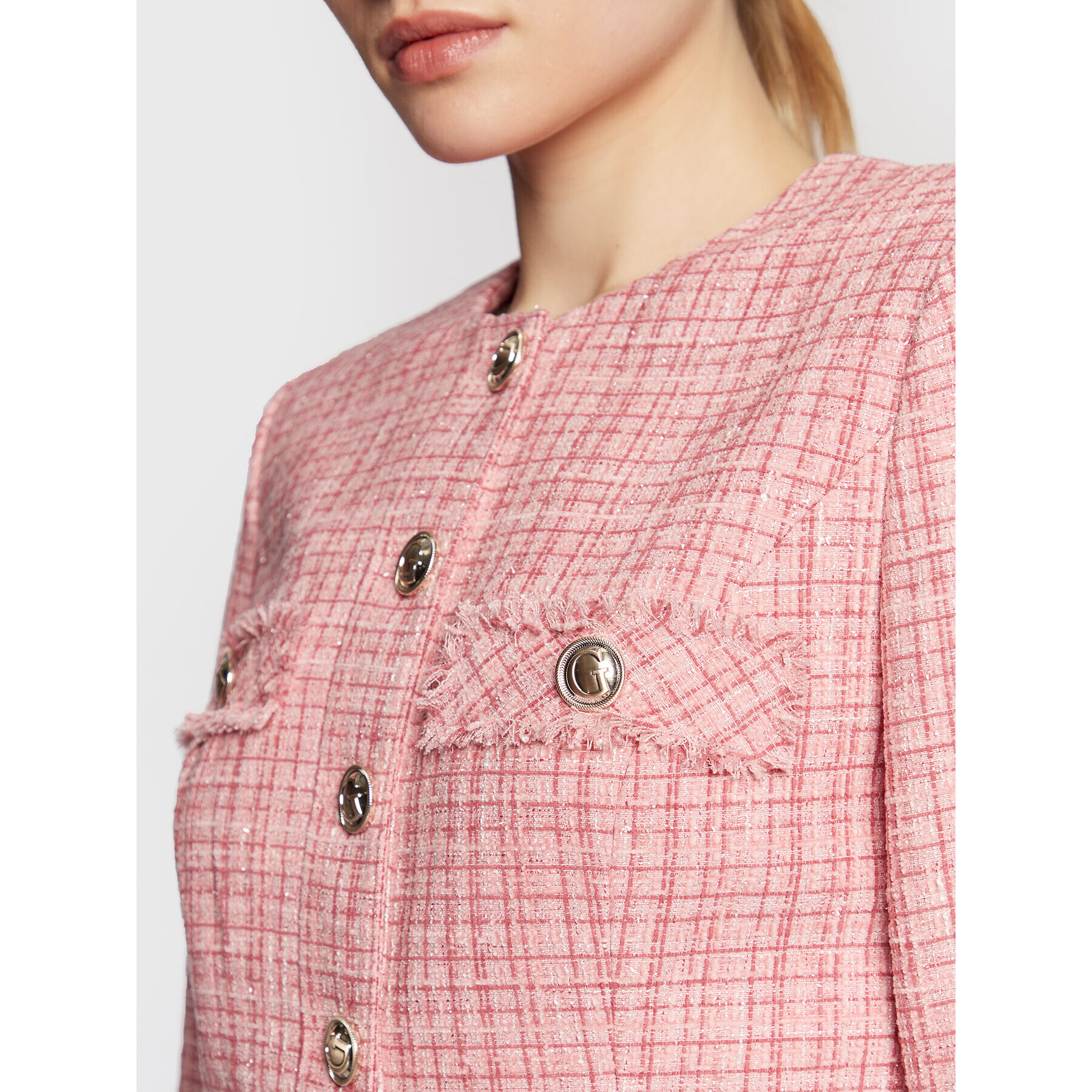 Guess Сако W3RN50 WF5A0 Розов Regular Fit - Pepit.bg