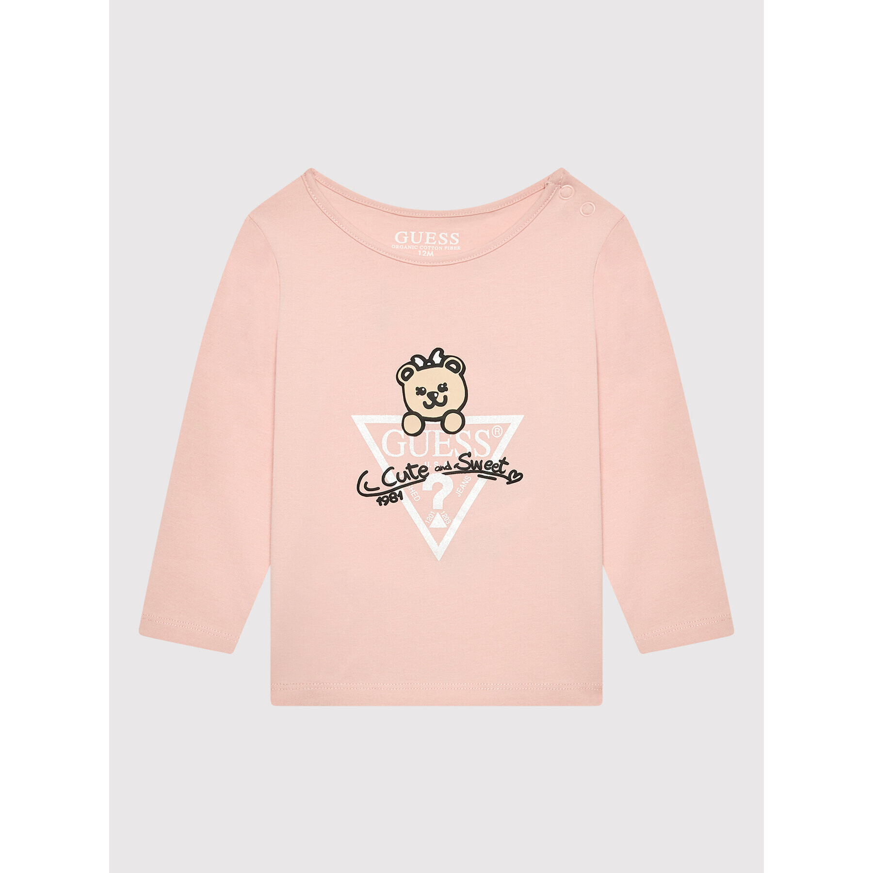Guess Блуза A2YI07 K6YW1 Розов Regular Fit - Pepit.bg